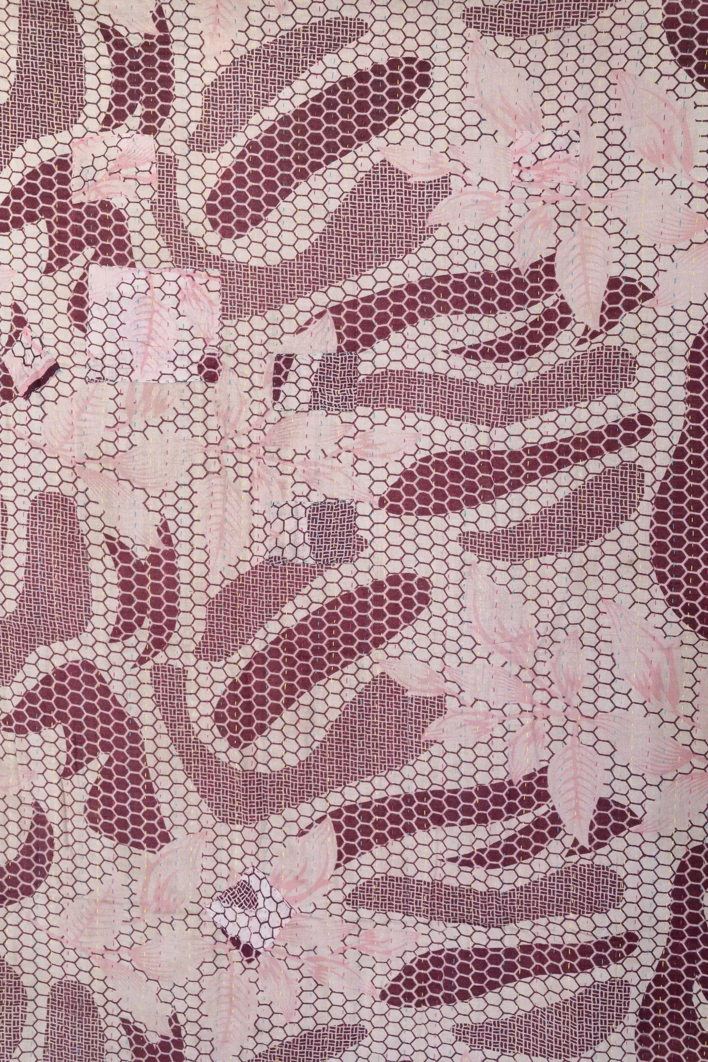 Jasmine Kantha Throw Blanket