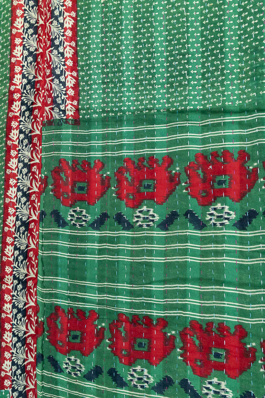 Holiday Jingle No. 3 Large Kantha Throw