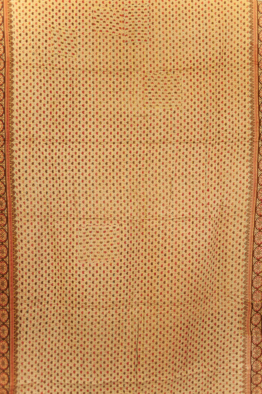 Jingle Bells Kantha Christmas Throw