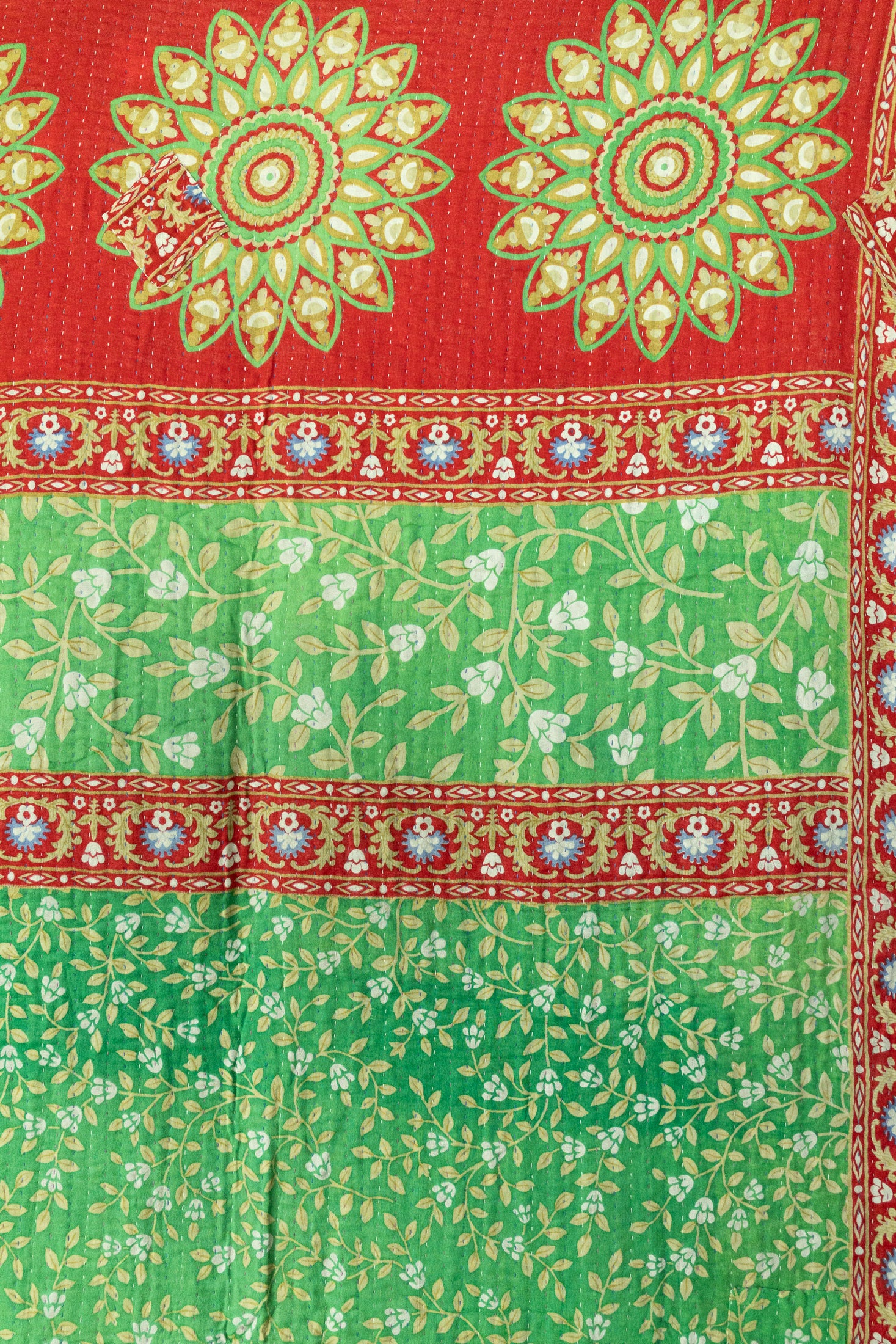 Jolly No. 1 — Large Kantha Christmas Throw