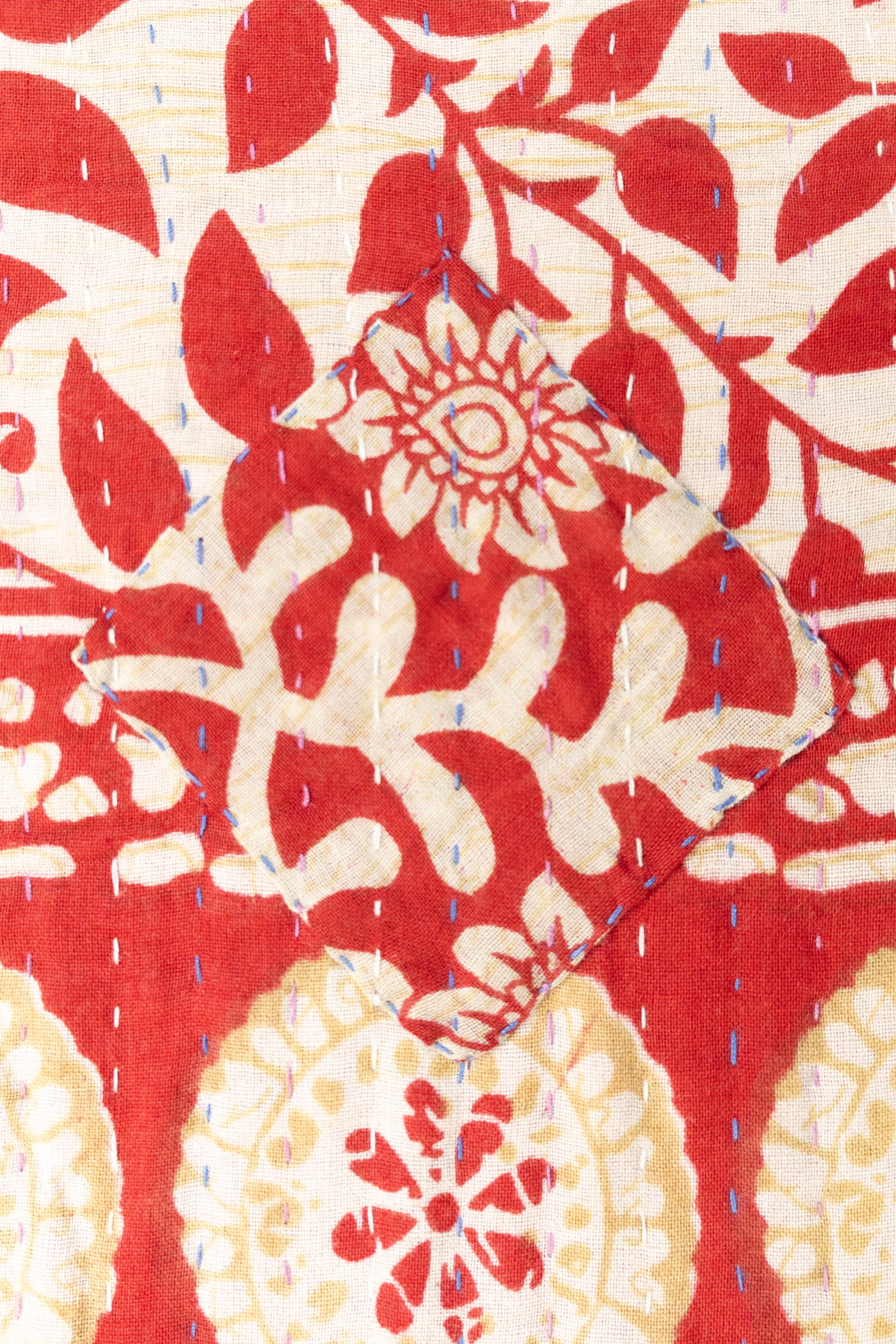 Jolly No. 1 — Large Kantha Christmas Throw