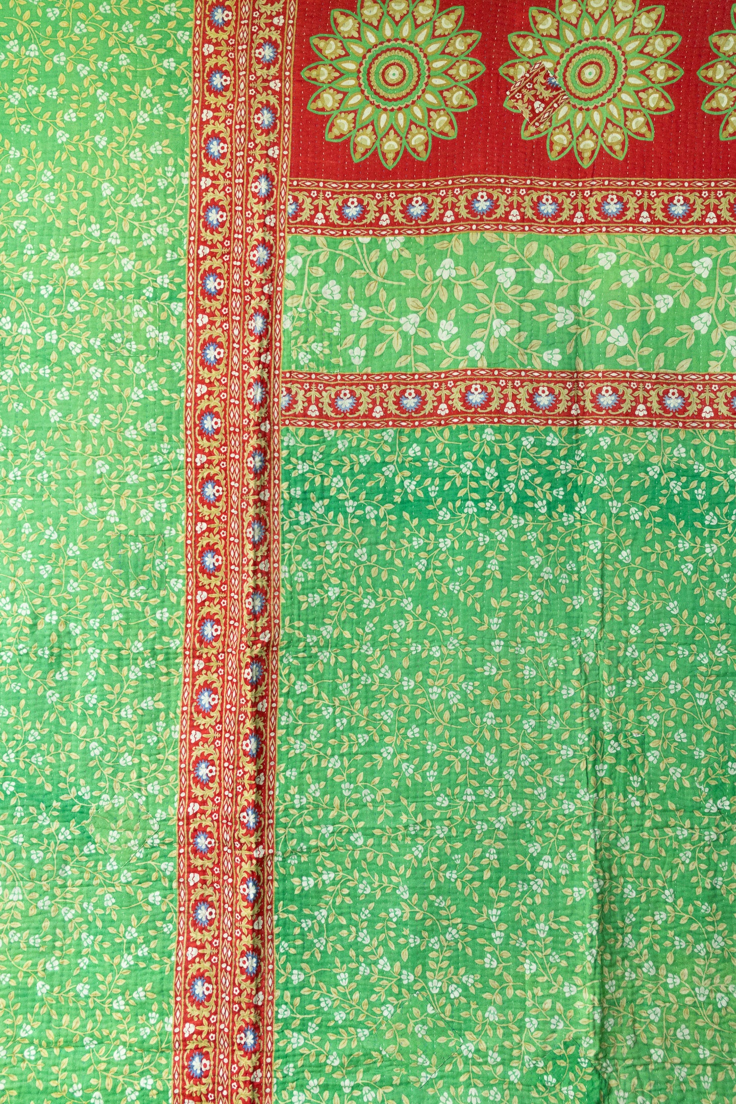 Jolly No. 1 — Large Kantha Christmas Throw