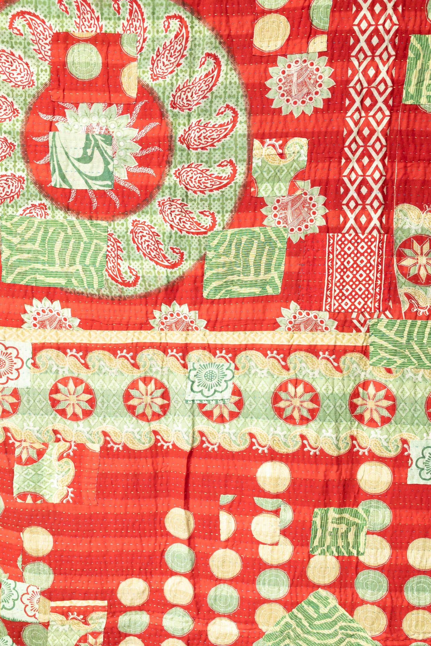 Jolly No. 2 — Large Kantha Christmas Throw