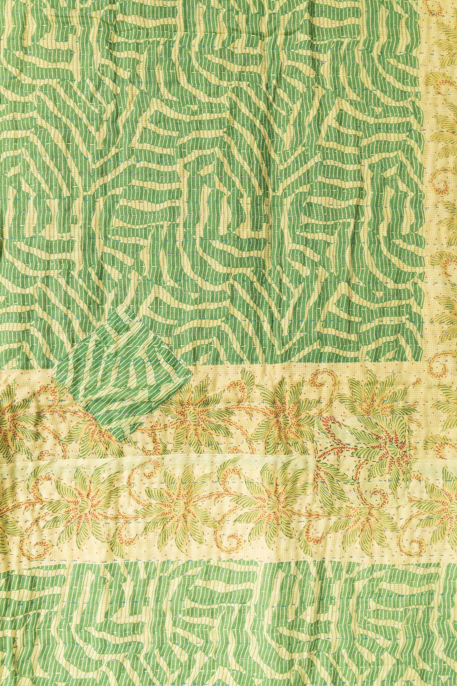 Jolly No. 2 — Large Kantha Christmas Throw