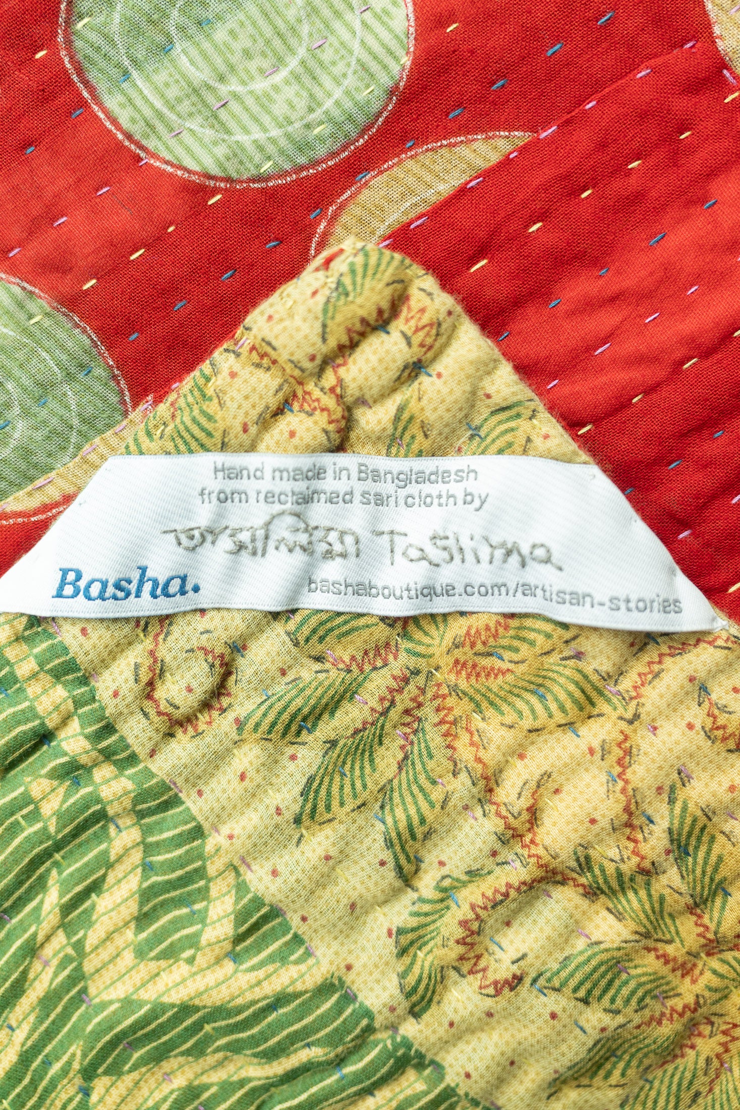 Jolly No. 2 — Large Kantha Christmas Throw