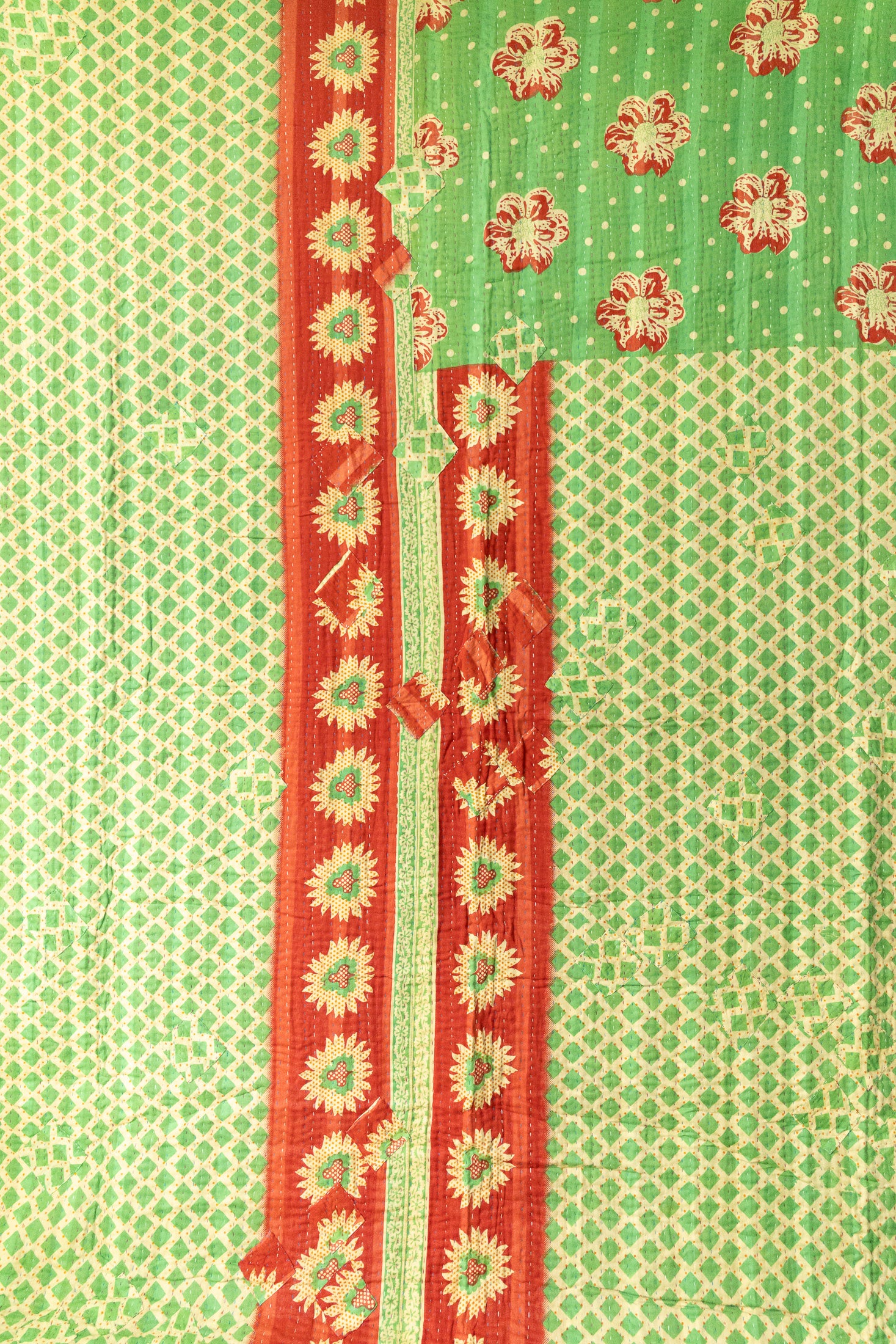 Jolly No. 3 — Large Kantha Christmas Throw
