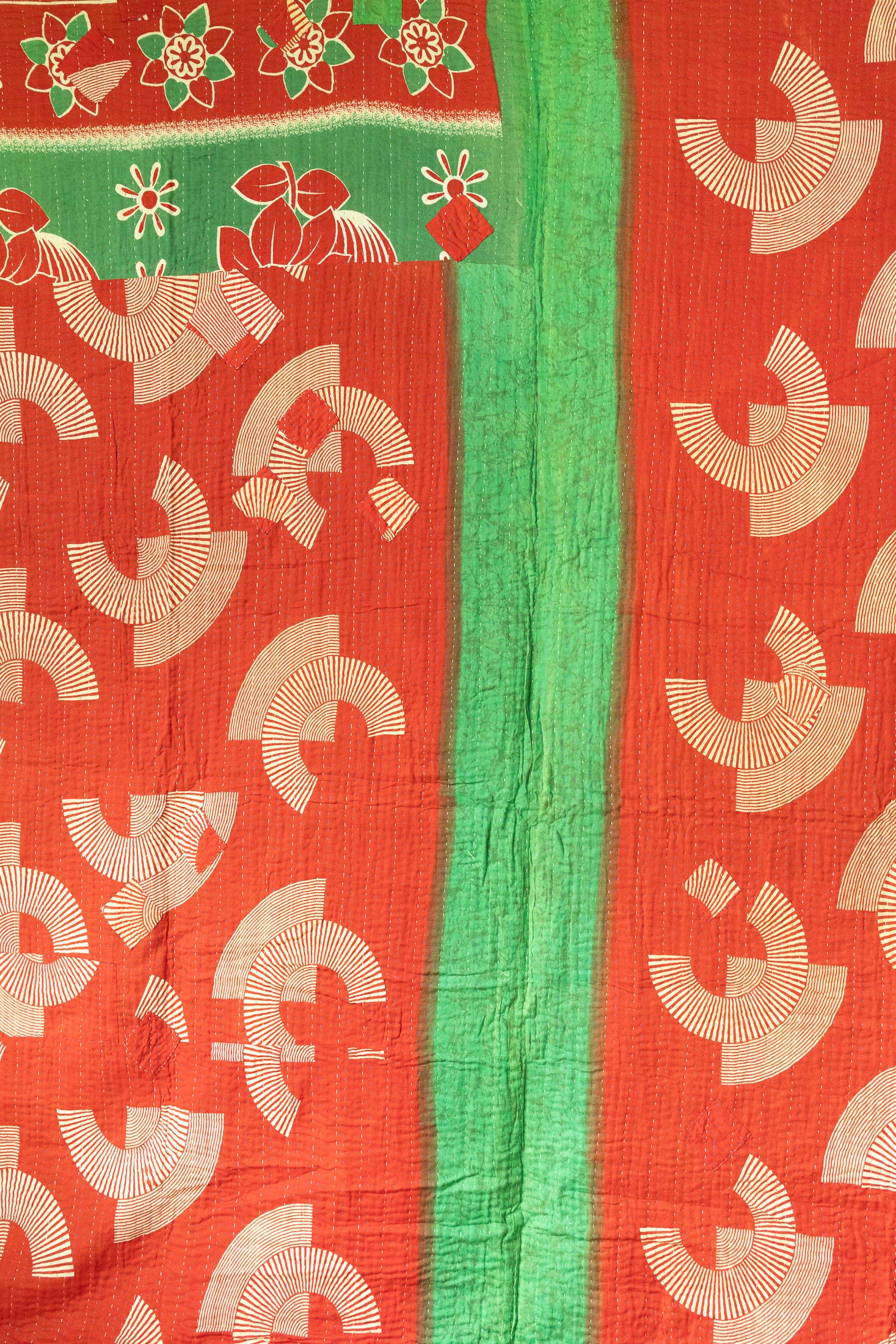Jolly No. 3 — Large Kantha Christmas Throw