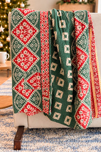 Jolly No. 4 — Large Kantha Christmas Throw