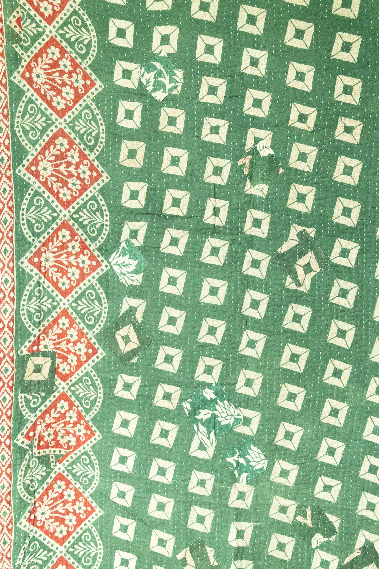 Jolly No. 4 — Large Kantha Christmas Throw