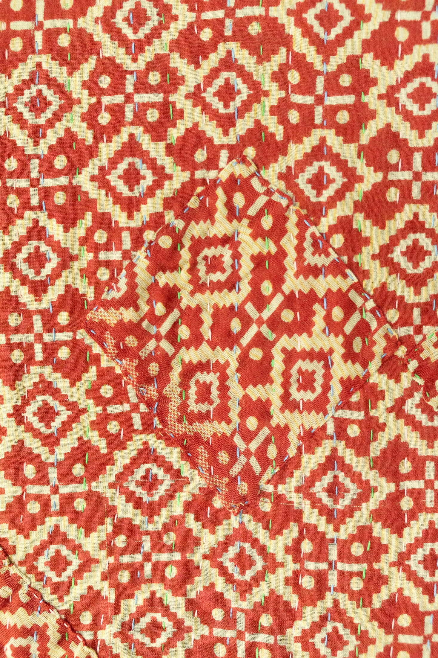 Jolly No. 4 — Large Kantha Christmas Throw