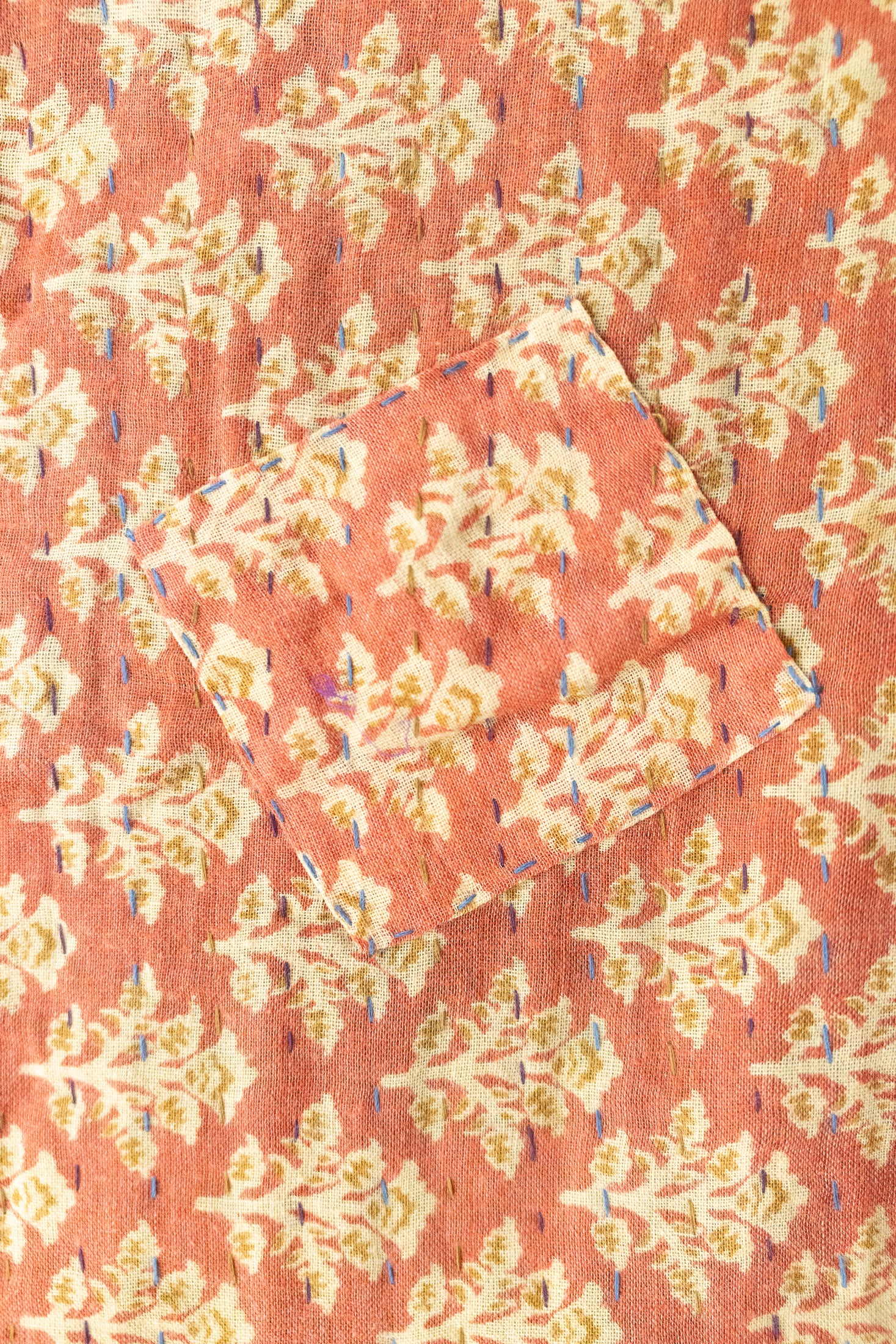 Jolly No. 5 — Large Kantha Christmas Throw