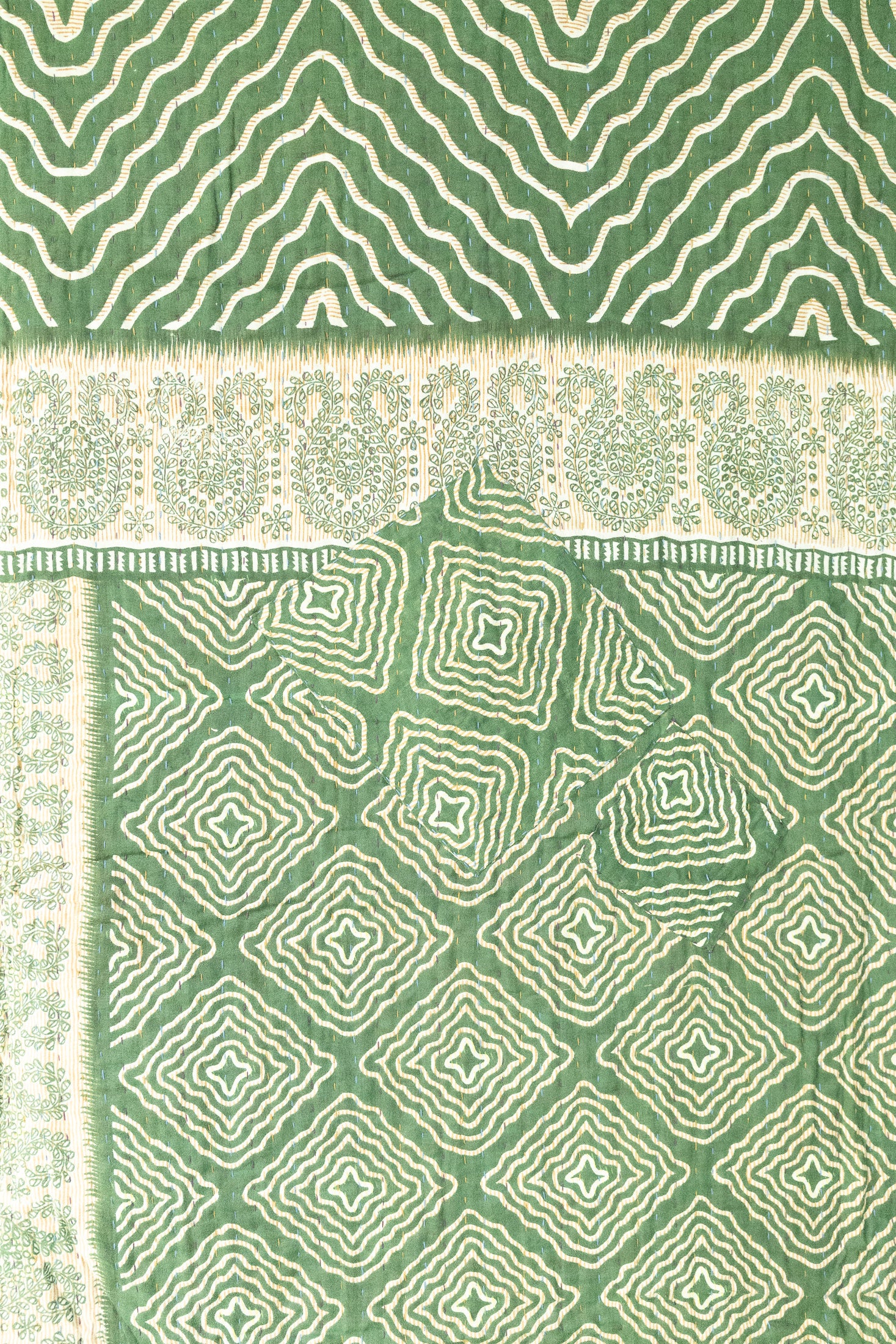 Jolly No. 5 — Large Kantha Christmas Throw