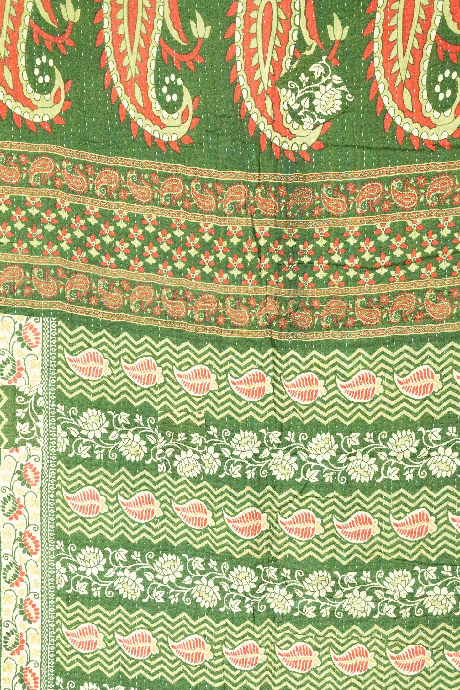 Jolly No. 6 — Large Kantha Christmas Throw