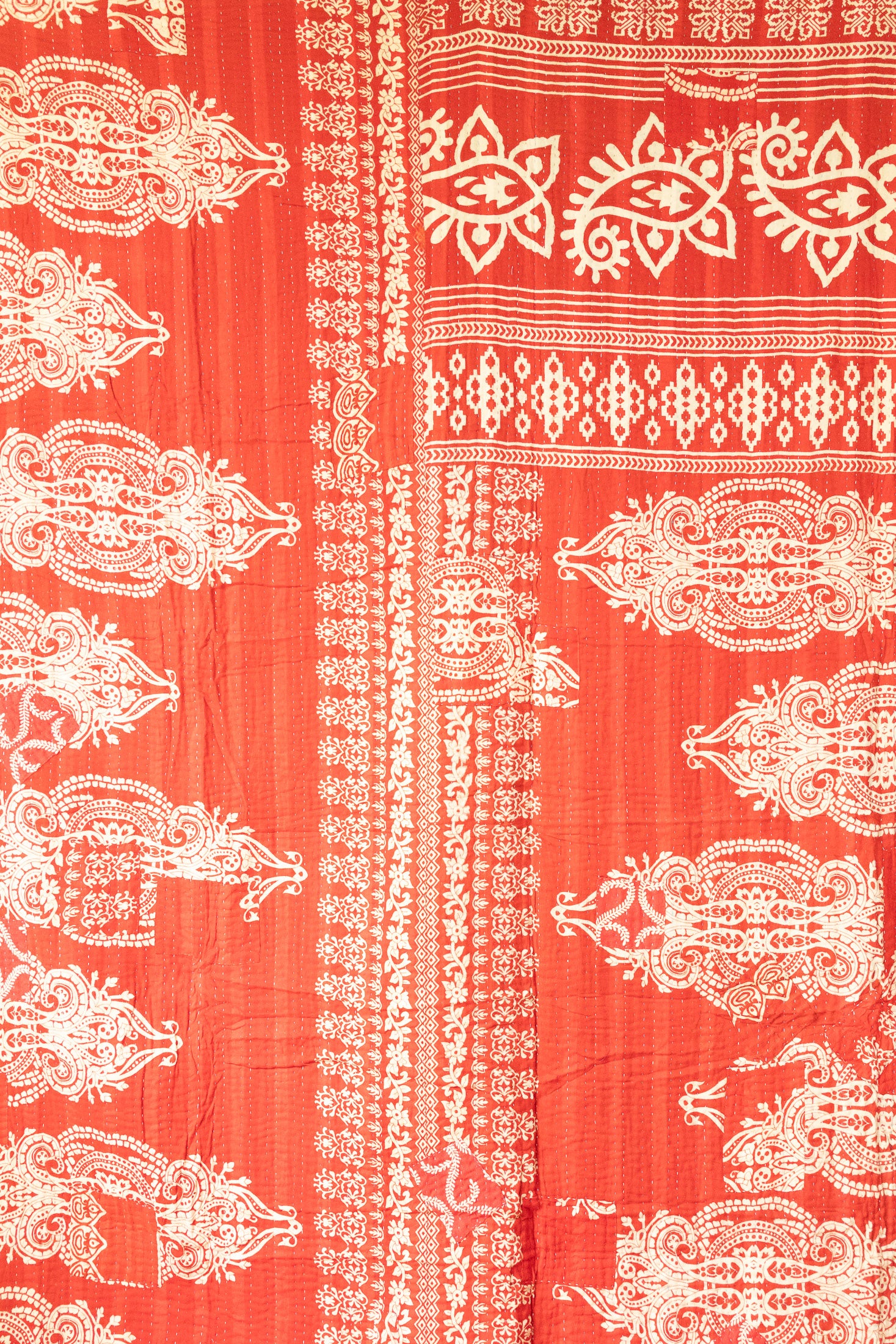 Jolly No. 6 — Large Kantha Christmas Throw