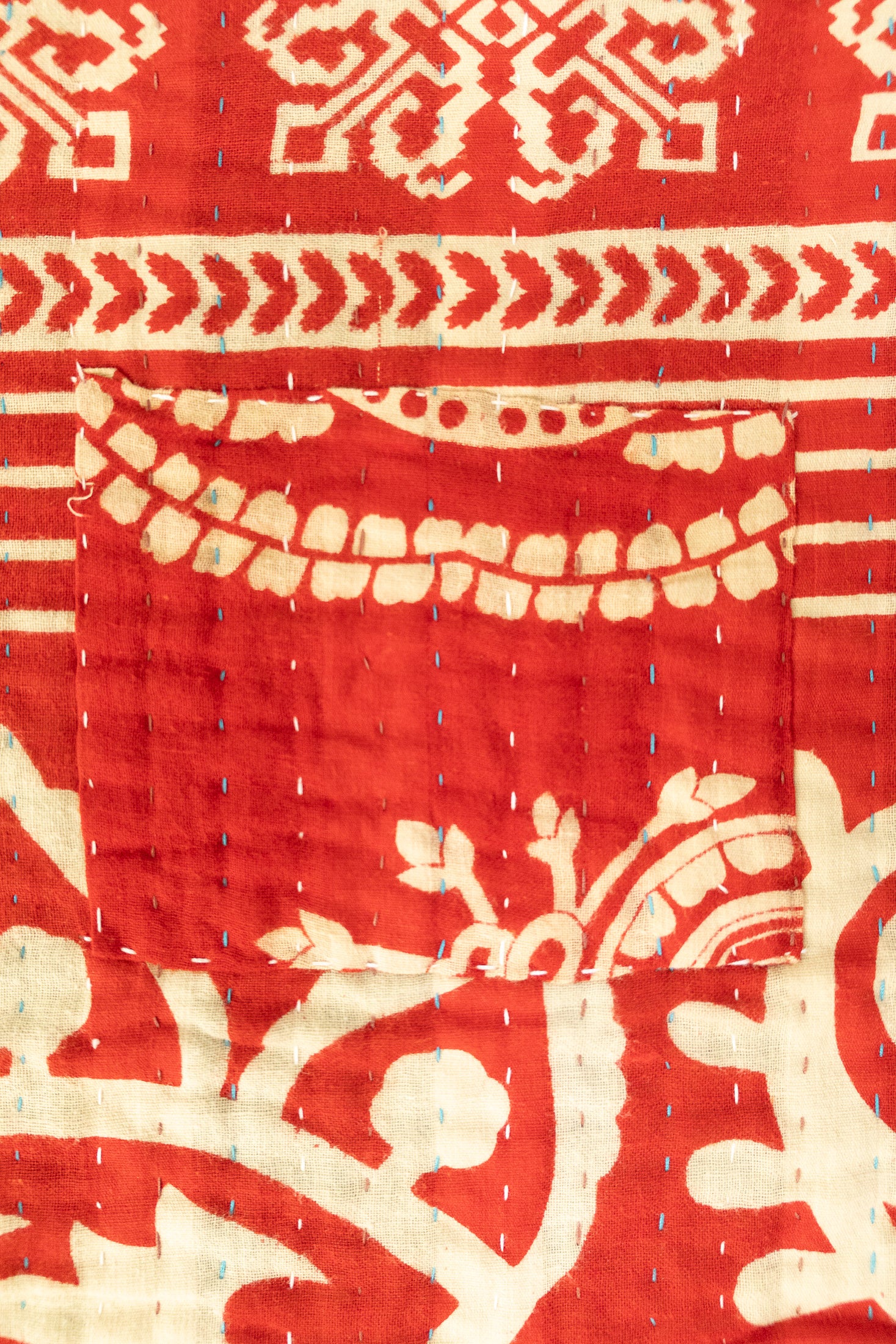 Jolly No. 6 — Large Kantha Christmas Throw