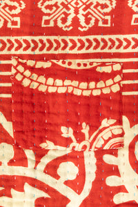 Jolly No. 6 — Large Kantha Christmas Throw