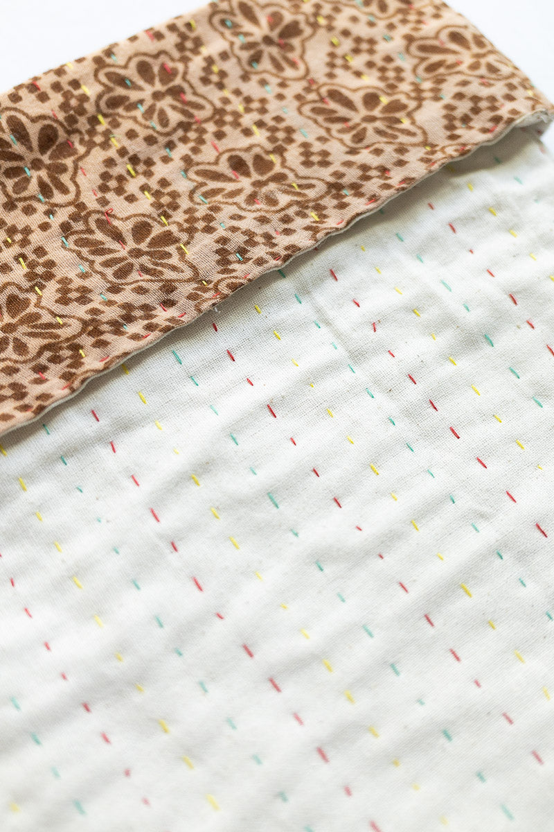 Kantha Holiday Stocking - Jolly No. 10