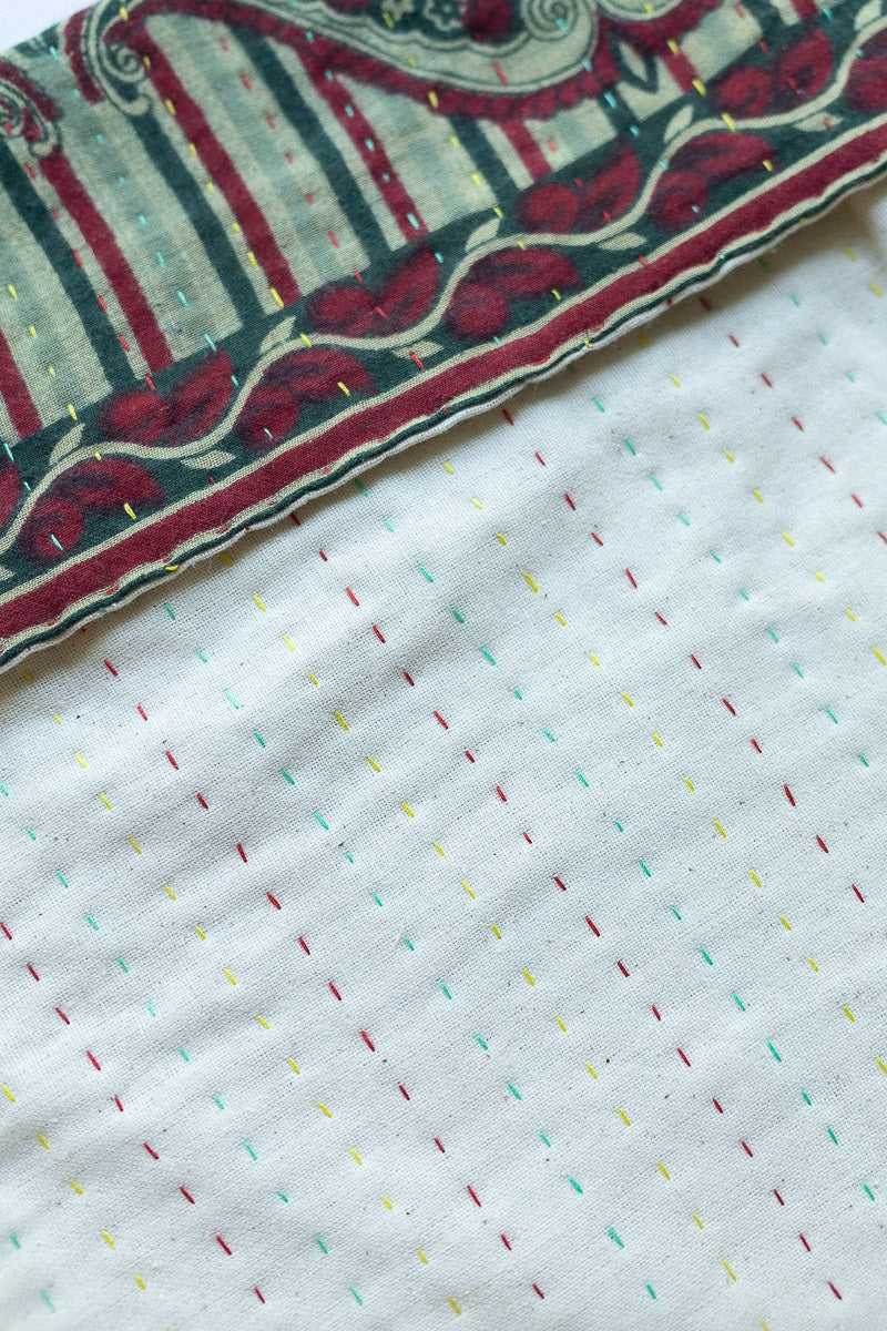 Kantha Holiday Stocking - Jolly No. 7