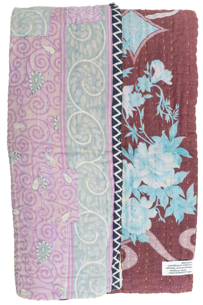 Journey Kantha Throw Blanket