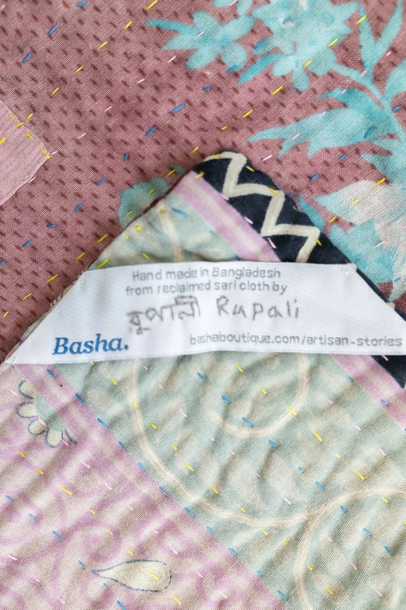 Journey Kantha Throw Blanket