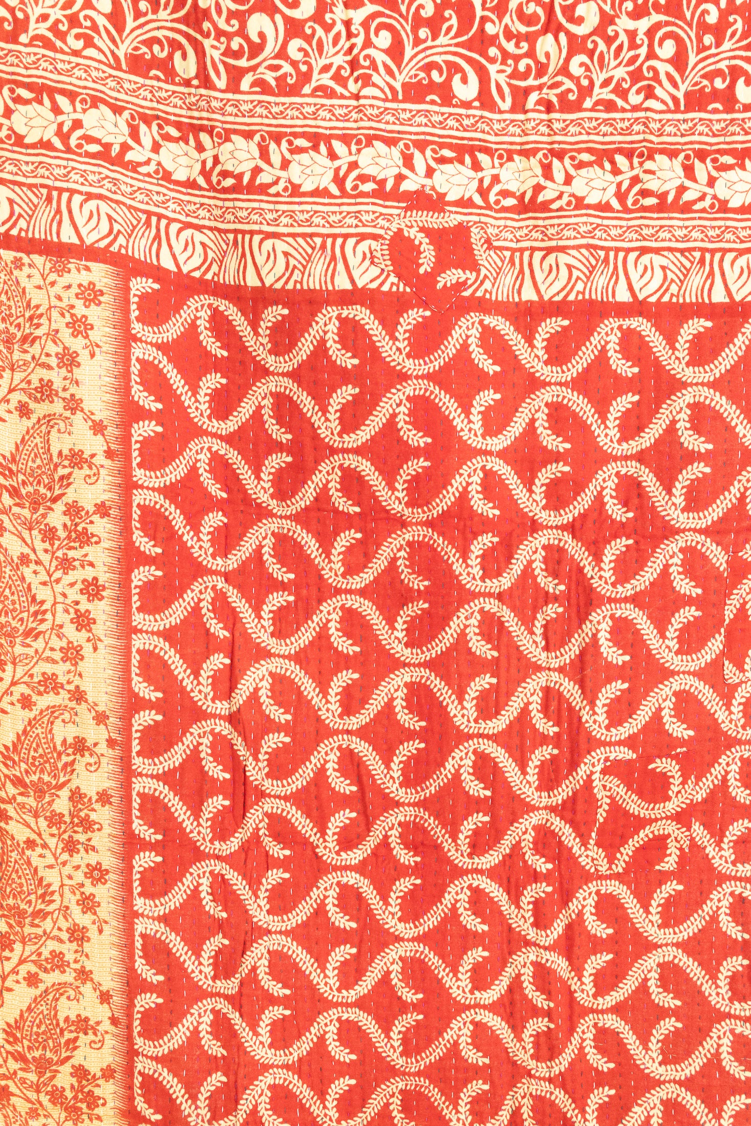 Joy Holiday Kantha Blanket