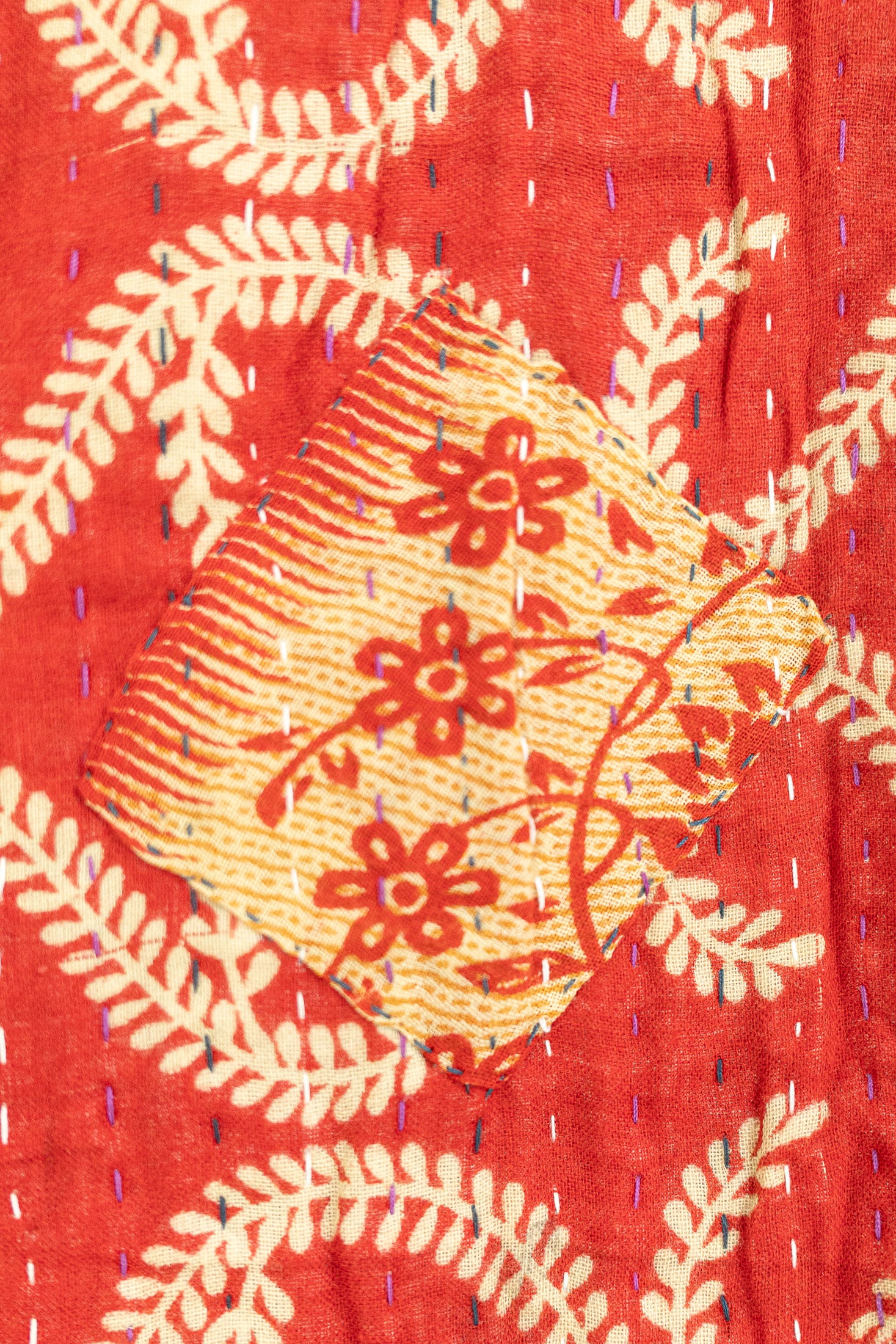 Joy Holiday Kantha Blanket