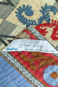 Joyful Kantha Throw Blanket