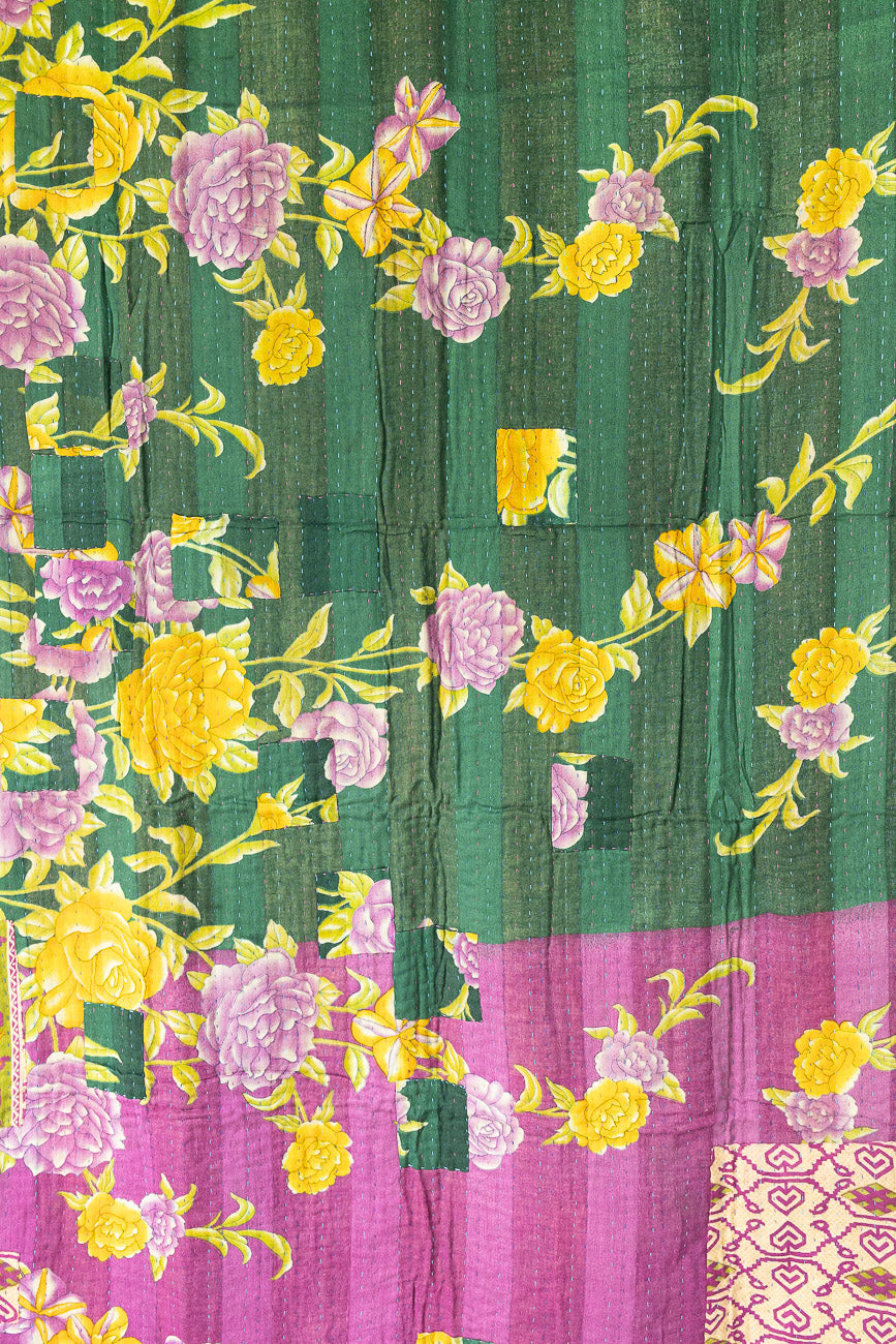 Jubilant Kantha Throw