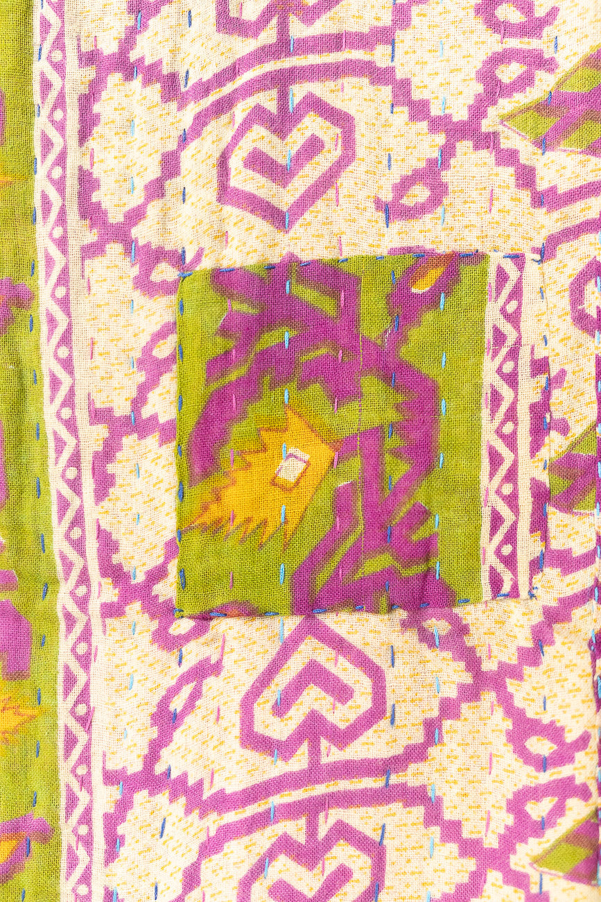 Jubilant Kantha Throw