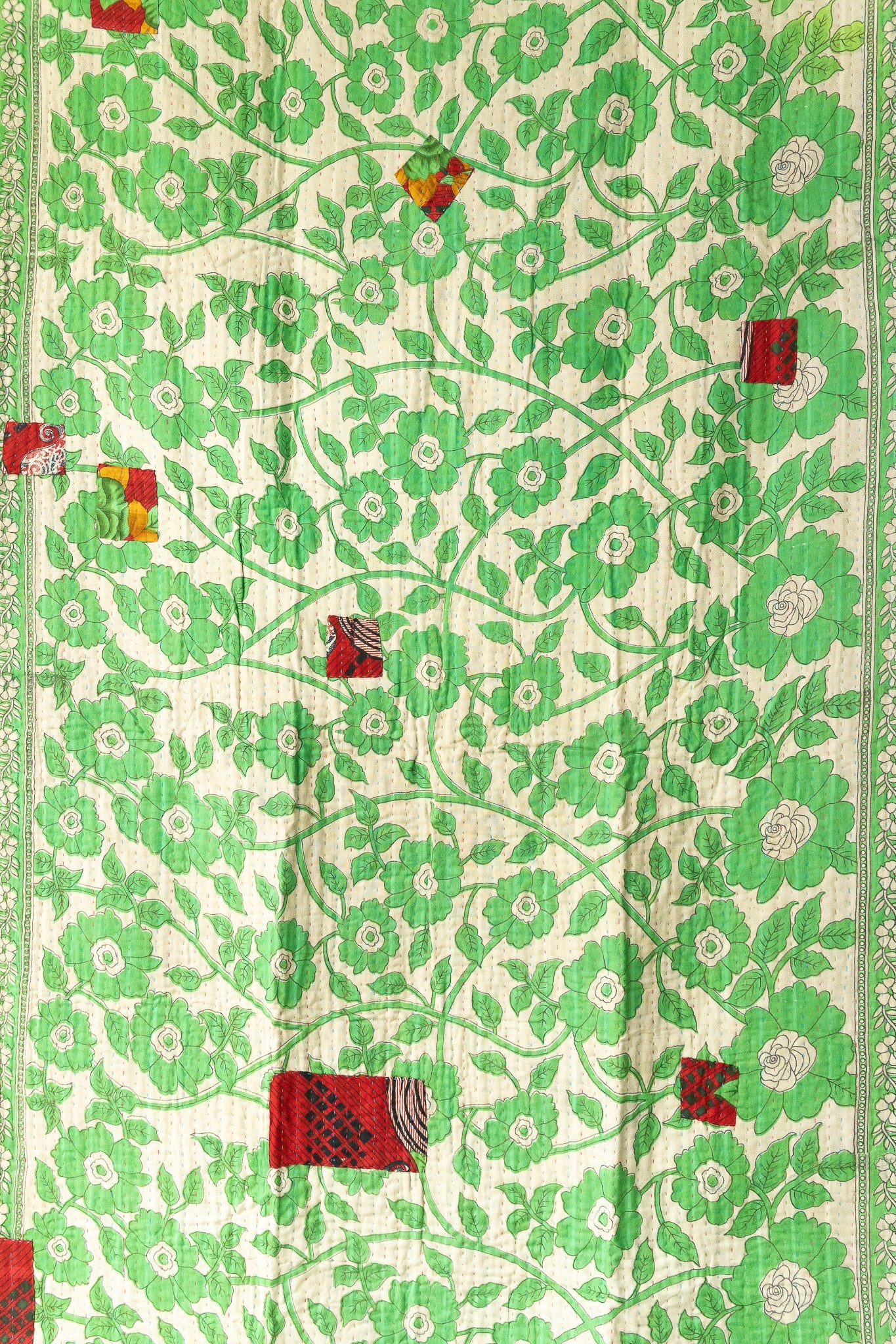 Jubilant Kantha Throw