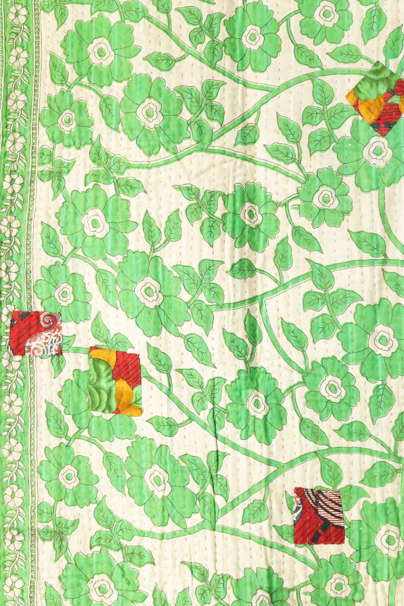 Jubilant Kantha Throw