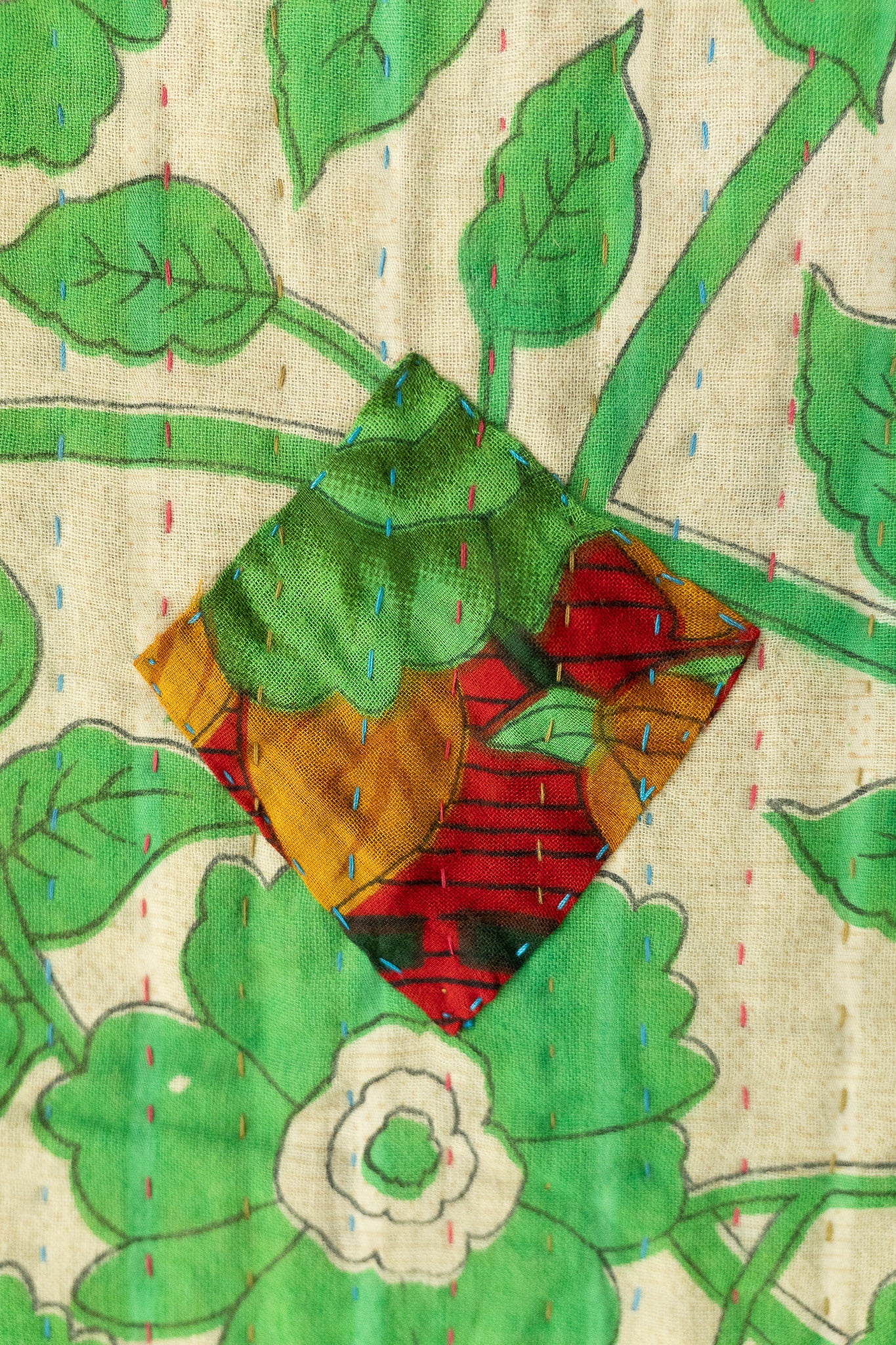 Jubilant Kantha Throw