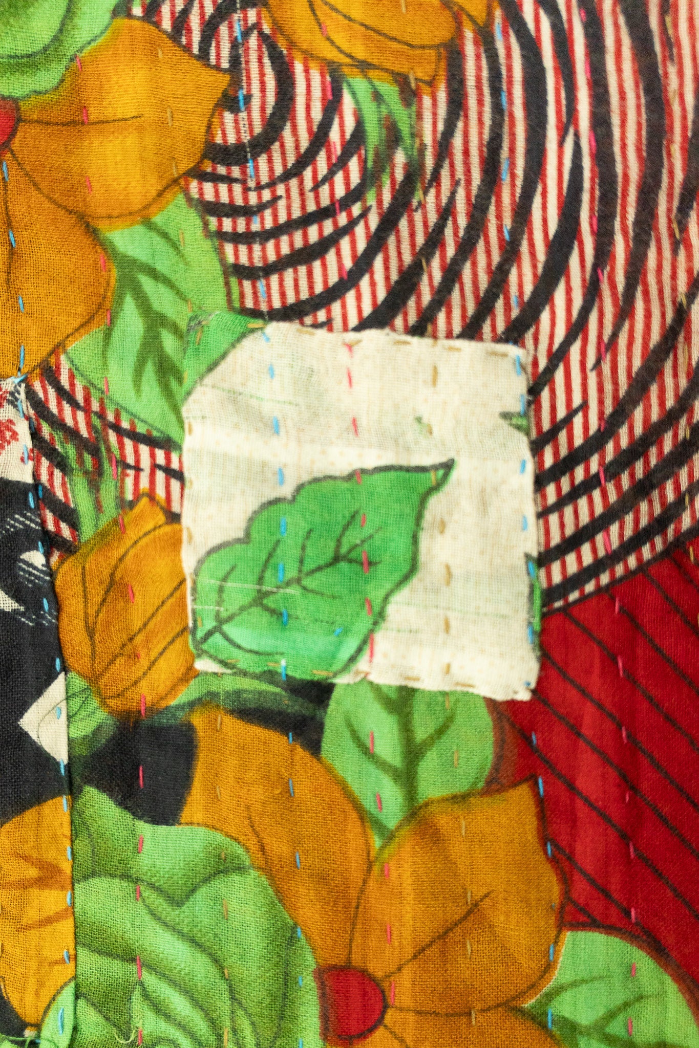 Jubilant Kantha Throw