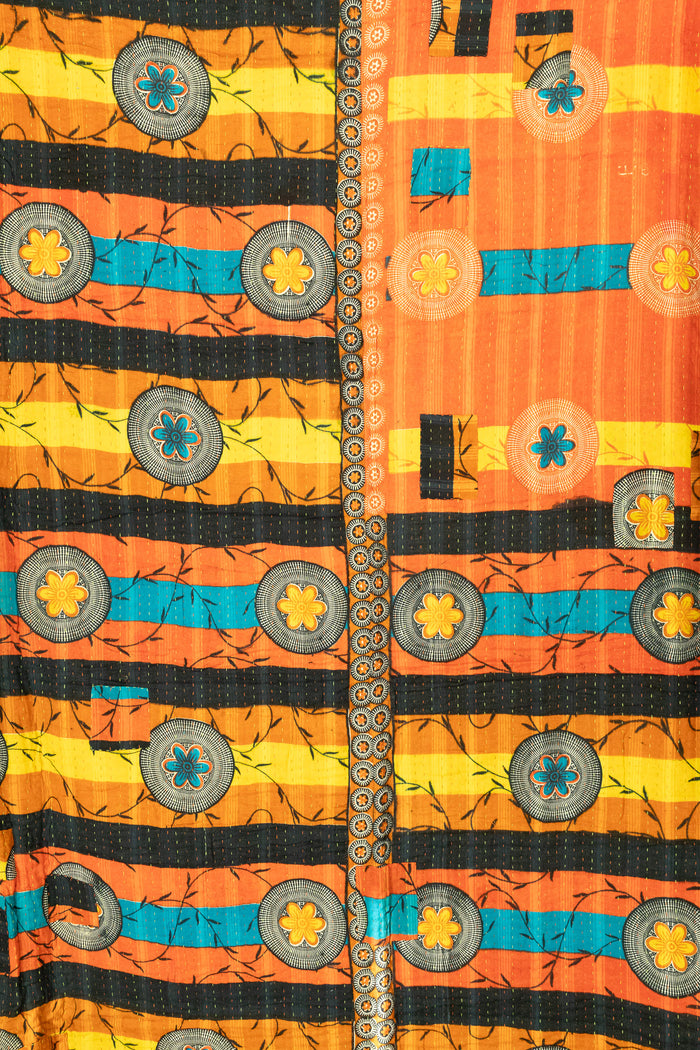 Jubilee Large Kantha Throw Blanket