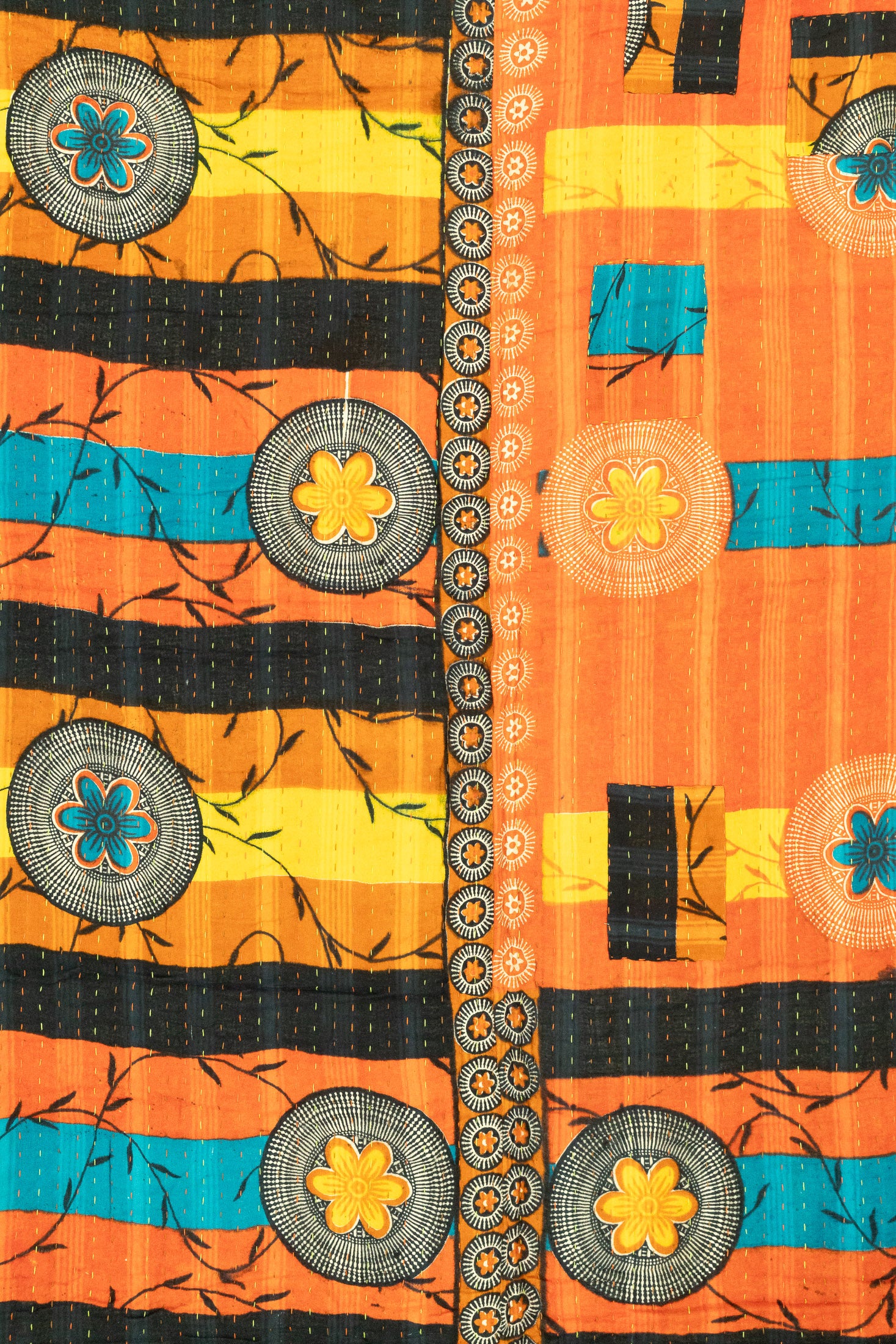 Jubilee Large Kantha Throw Blanket