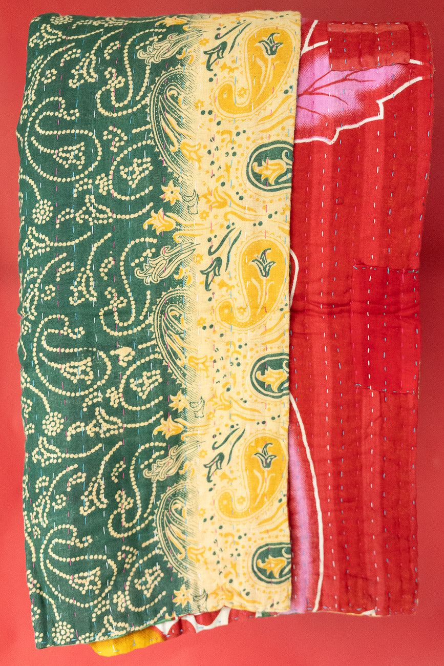 Kantha Holiday Throw