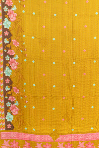 Kantha Throw Bed Quilt