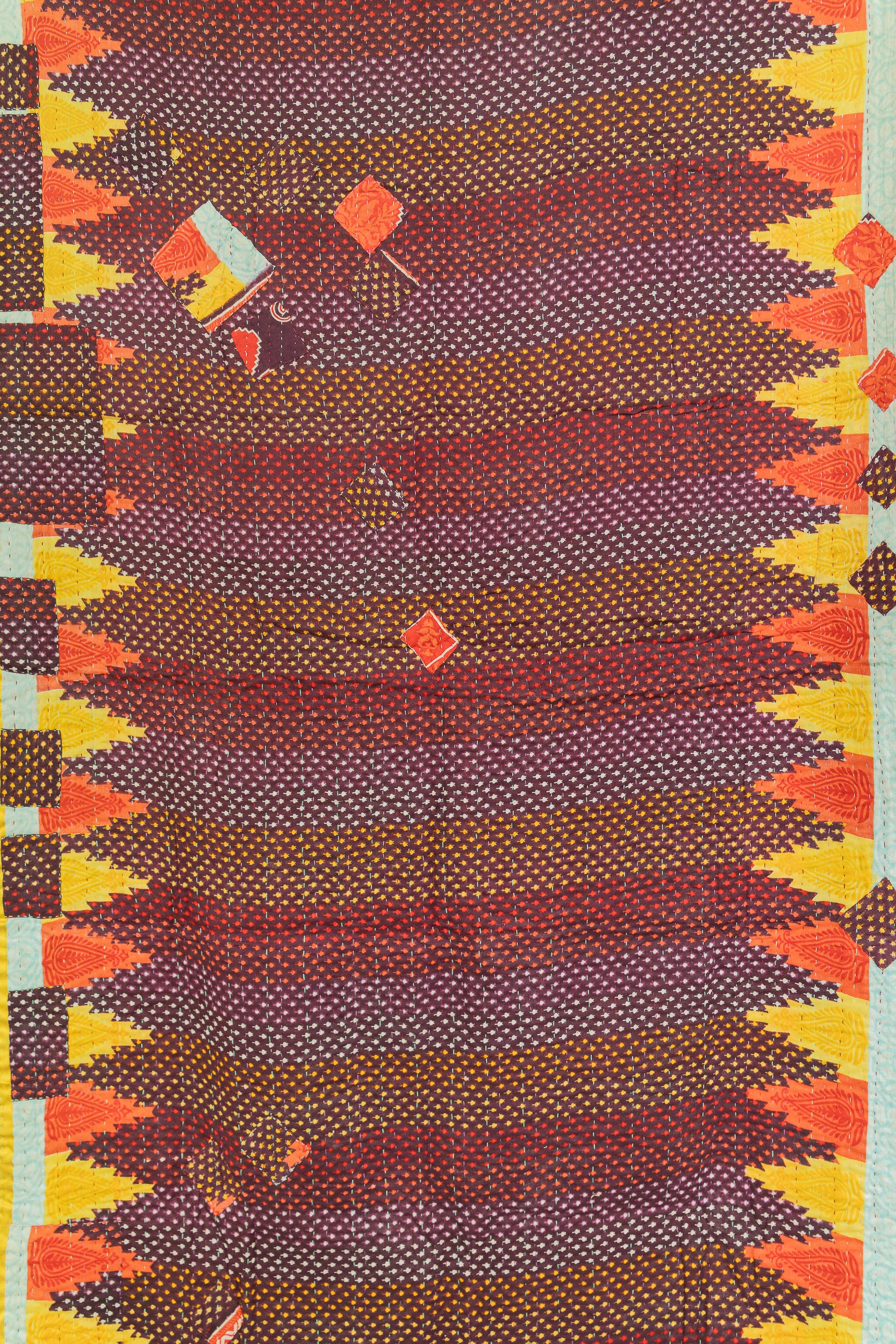 Kaleidescope Kantha Throw