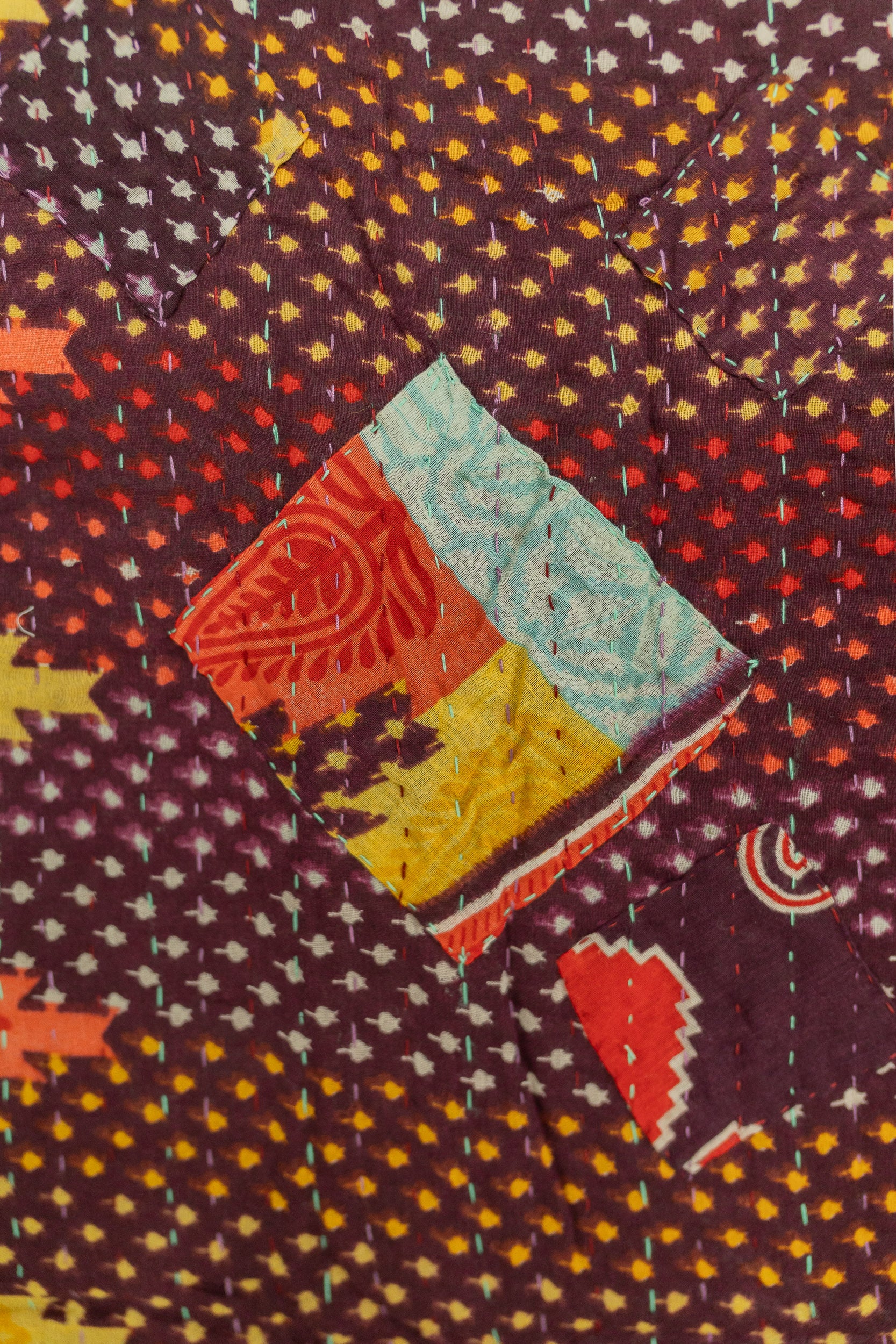 Kaleidescope Kantha Throw