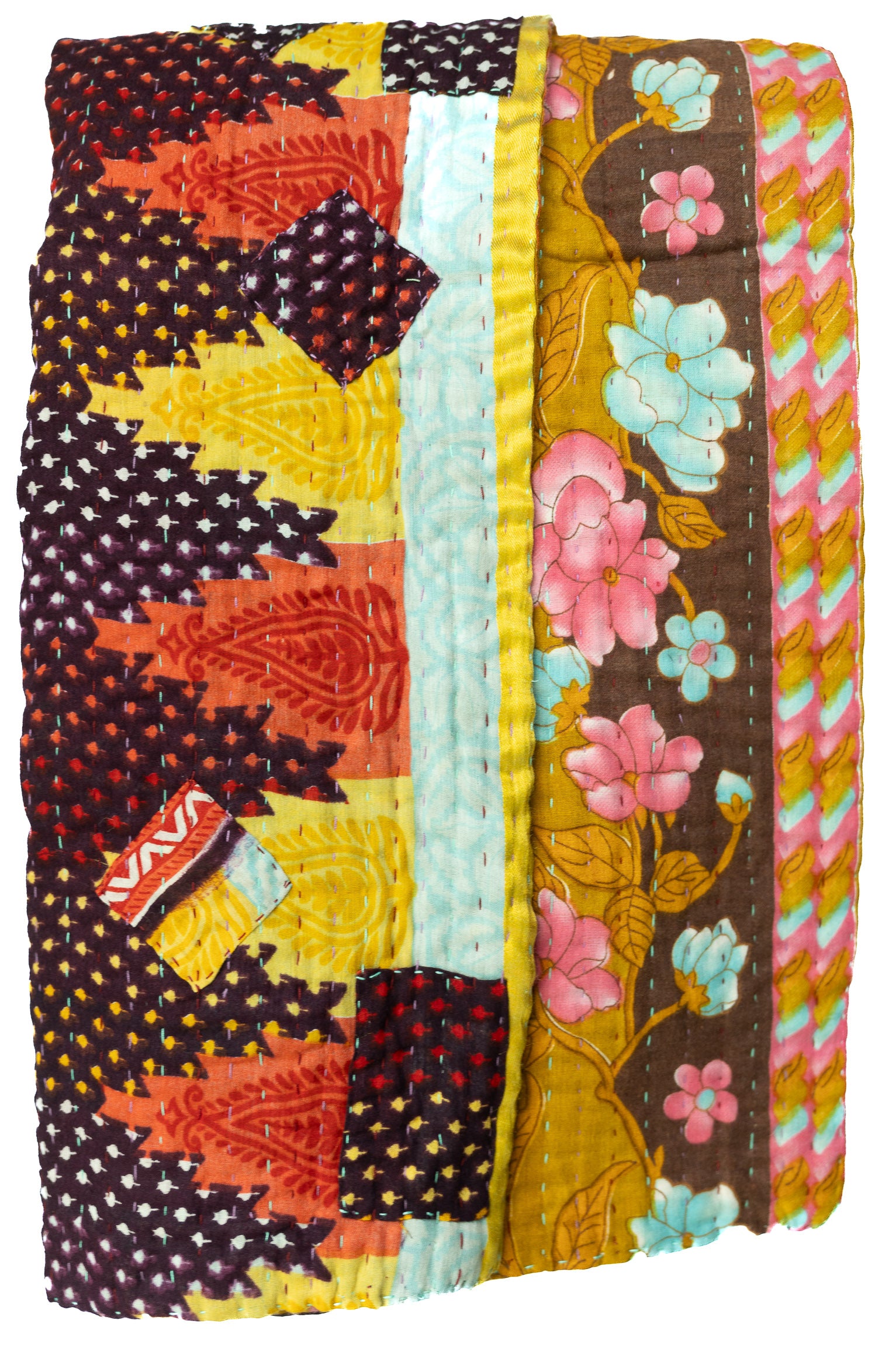 Kaleidescope Kantha Throw