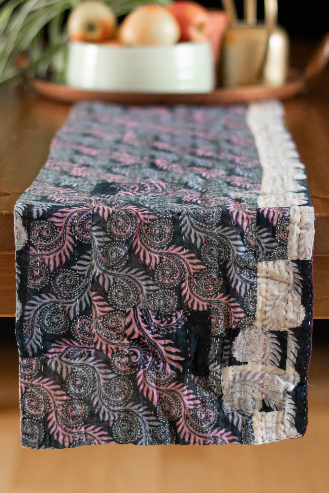 Kantha Table Runner Cotton F4