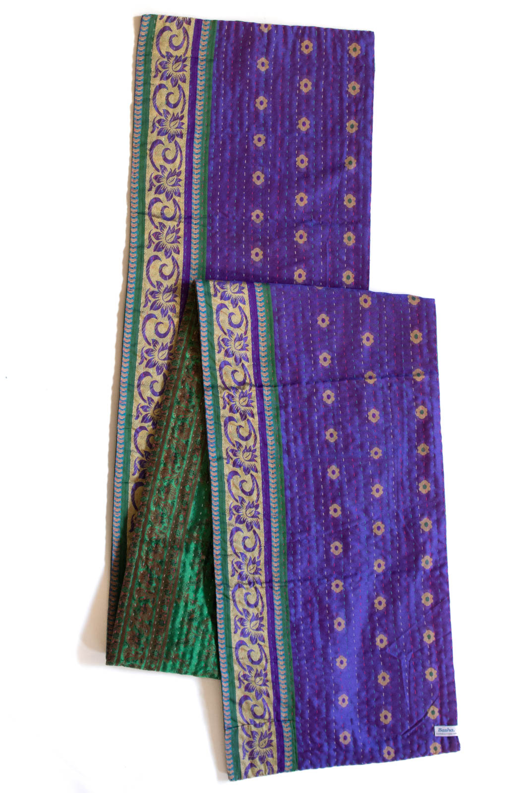 Kantha Table Runner Silk Blend D5