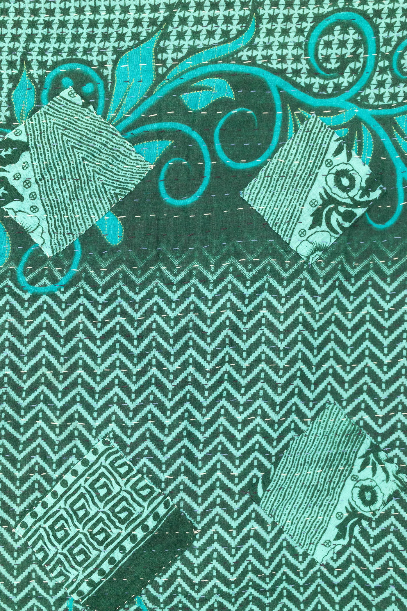 Charm No. 6 Kantha Baby Blanket