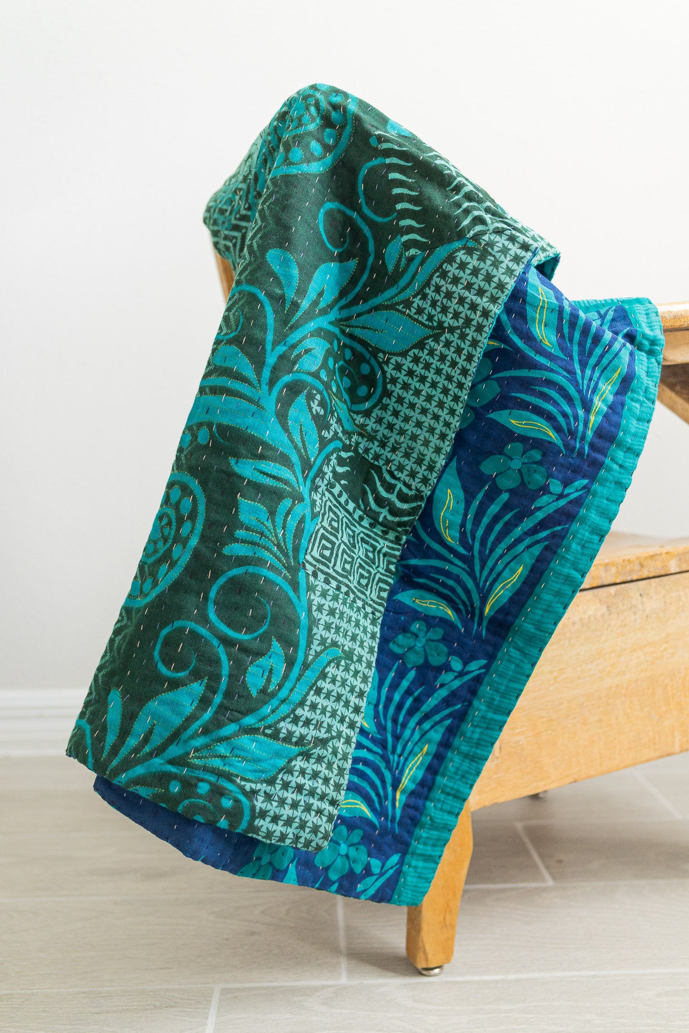 Charm No. 6 Kantha Baby Blanket
