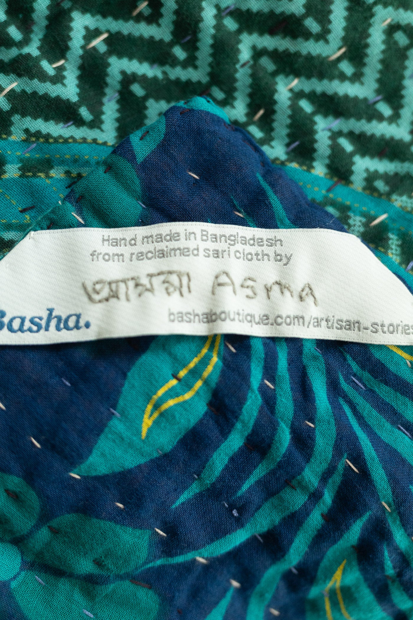 Charm No. 6 Kantha Baby Blanket