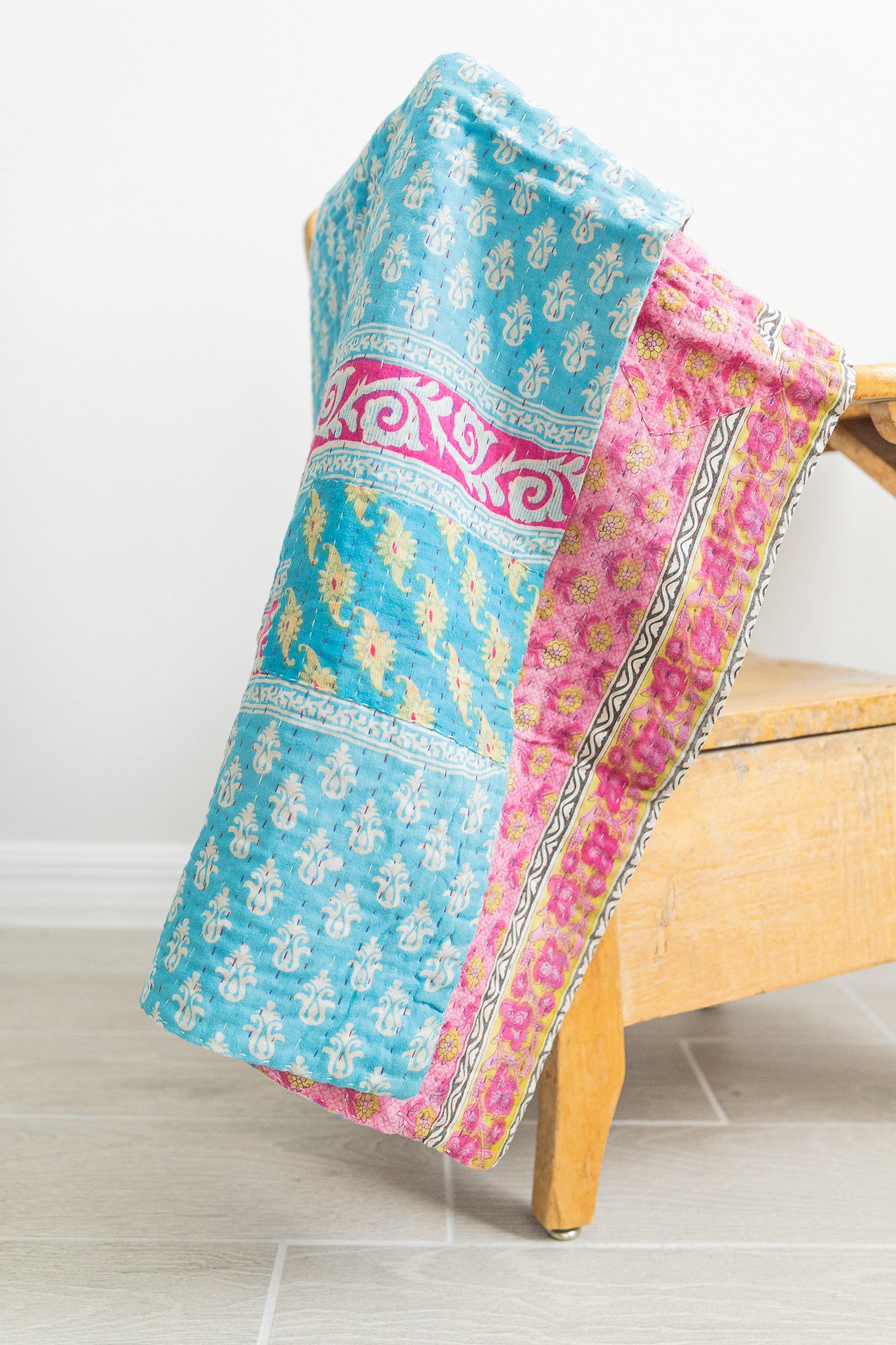 Dreamy No. 7 Kantha Baby Blanket