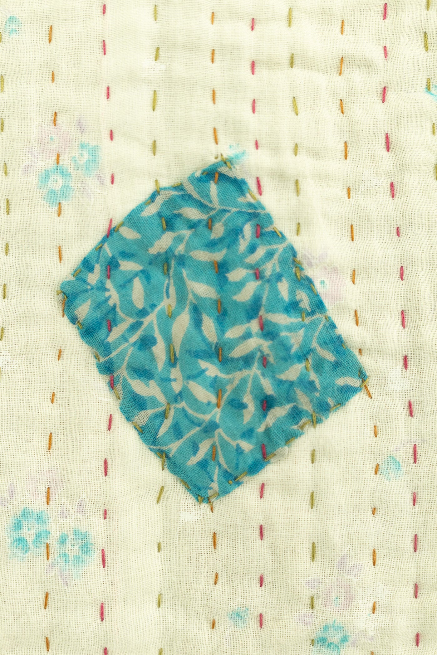 Heart No. 5 Kantha Baby Blanket