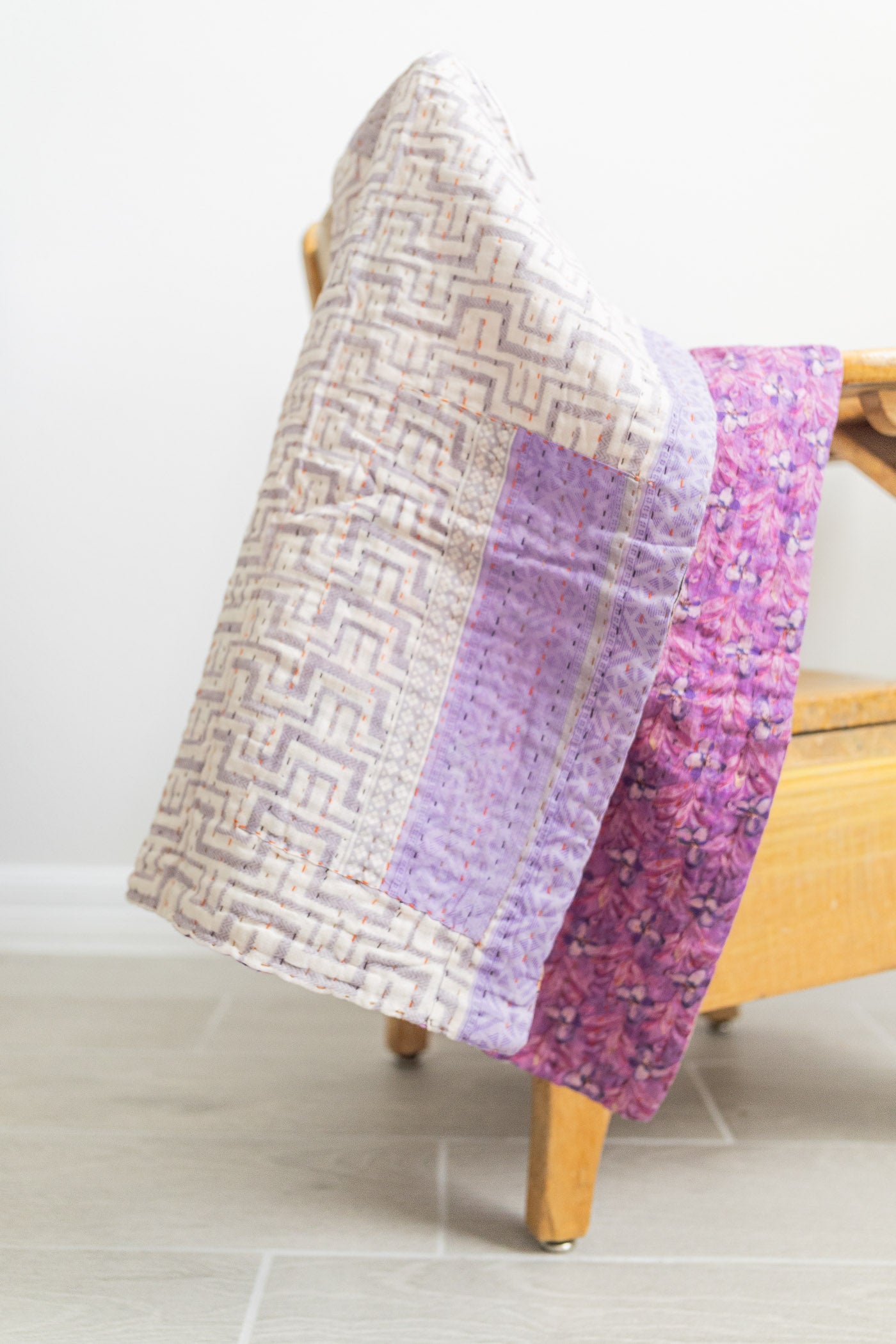 Miracle No. 1 Kantha Baby Blanket