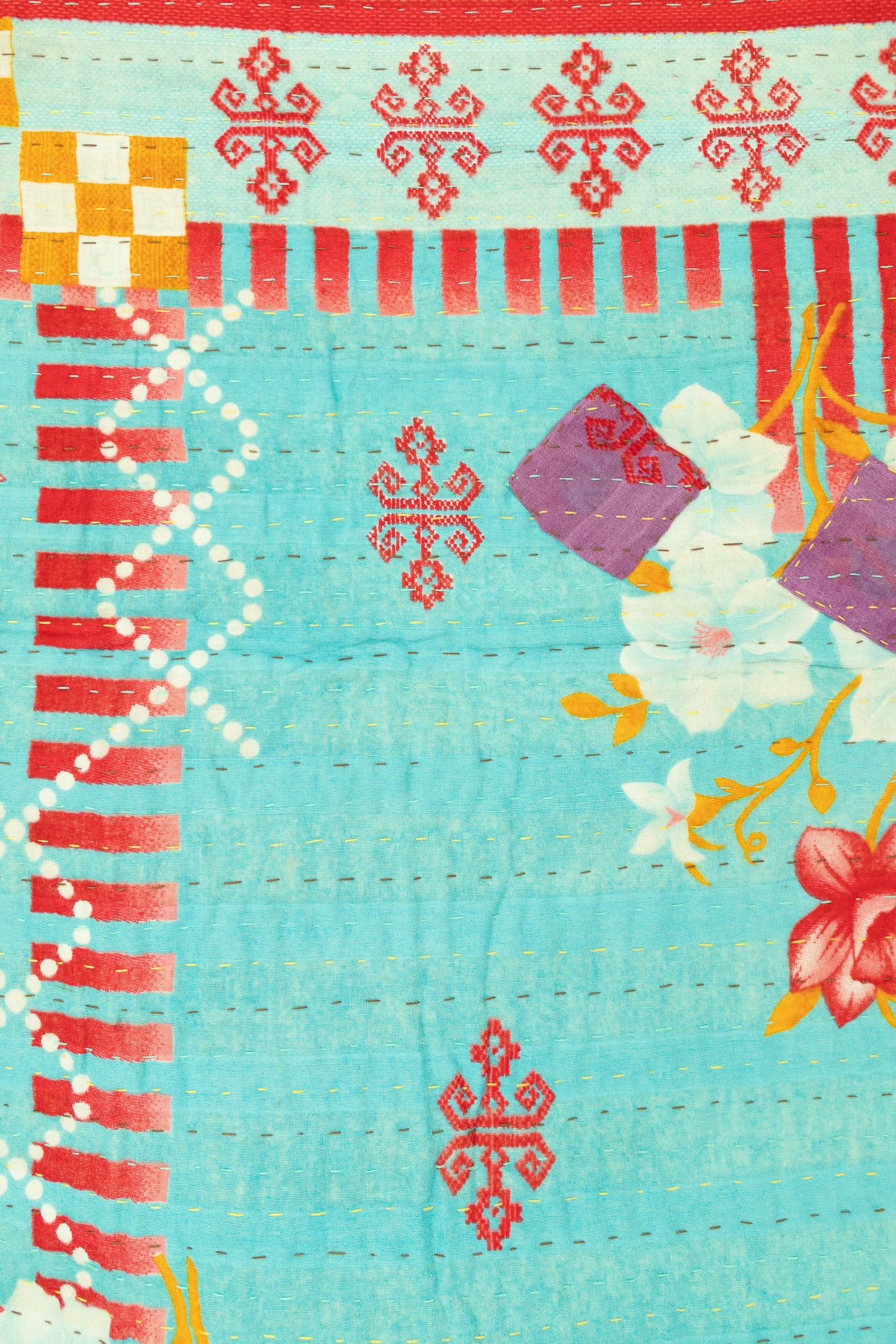 Sweet No. 2 Kantha Baby Blanket