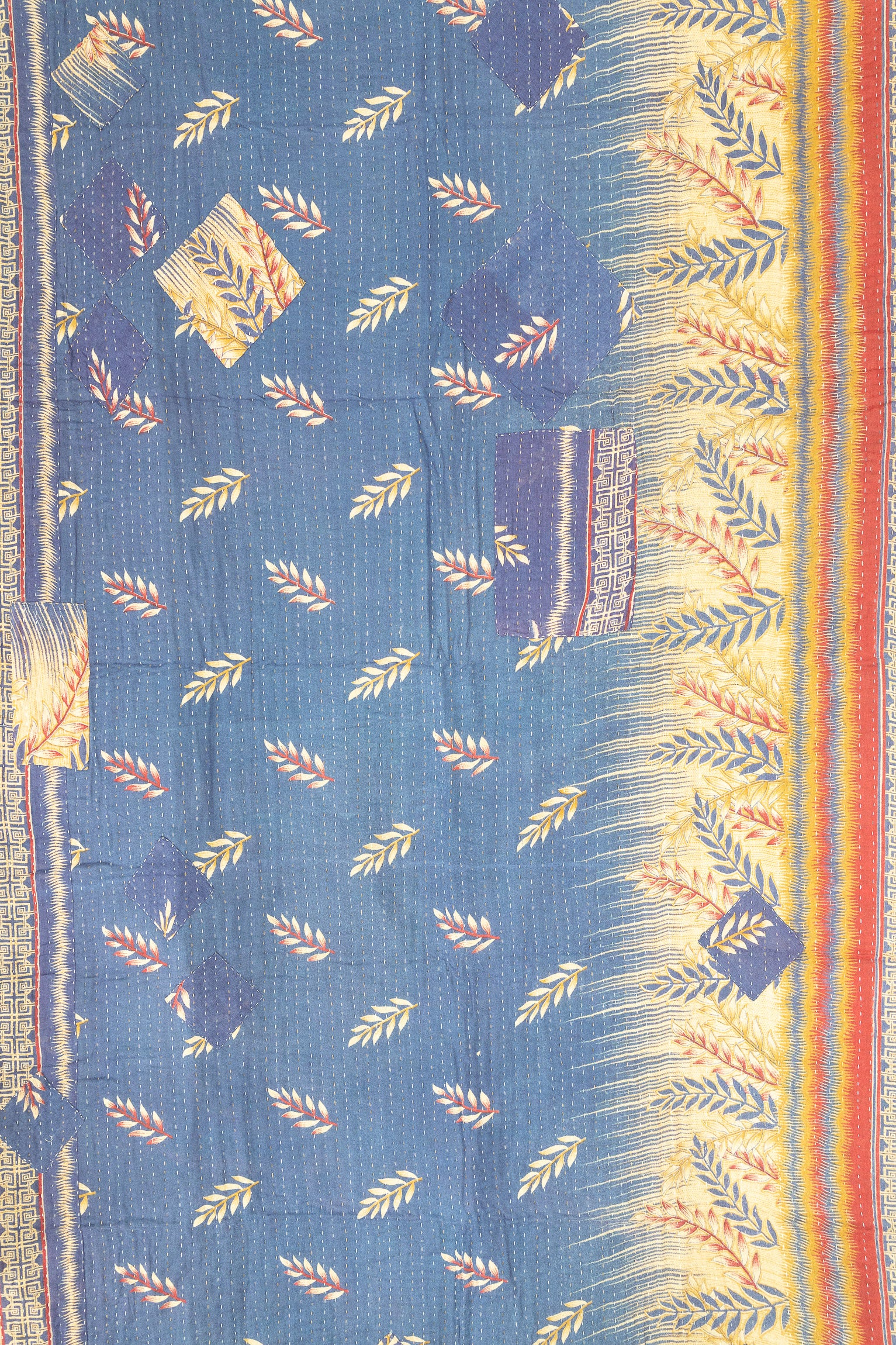 Kantha Throw Bed Quilt